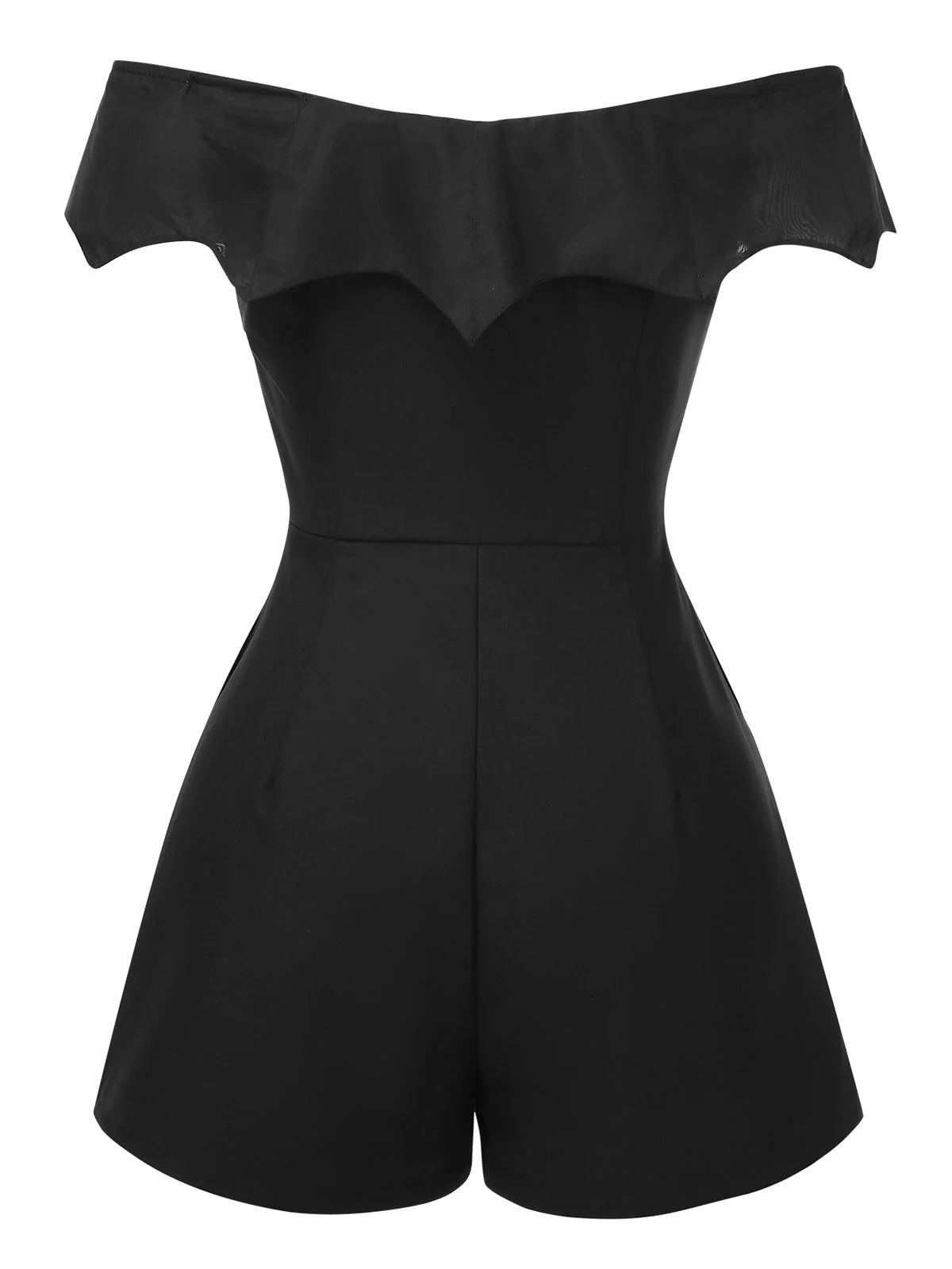 Combishort et cache-maillot style chauve-souris gothique noir des années 1950 - Image 12