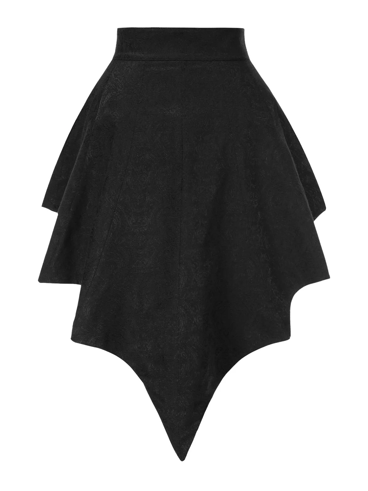 Combishort et cache-maillot style chauve-souris gothique noir des années 1950 - Image 15