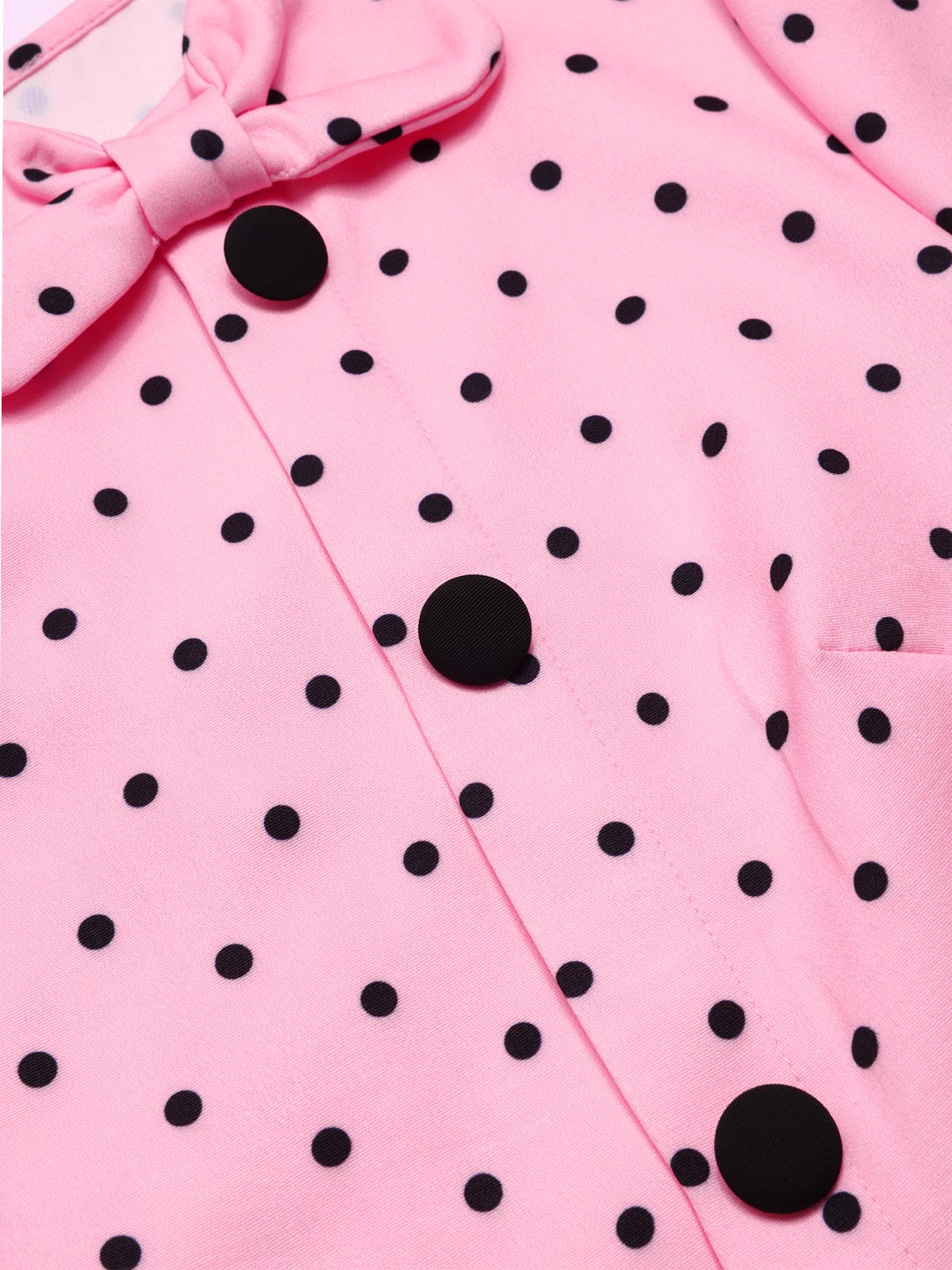 [Prévente] Combishort rose à pois et nœud des années 1950 - Image 8