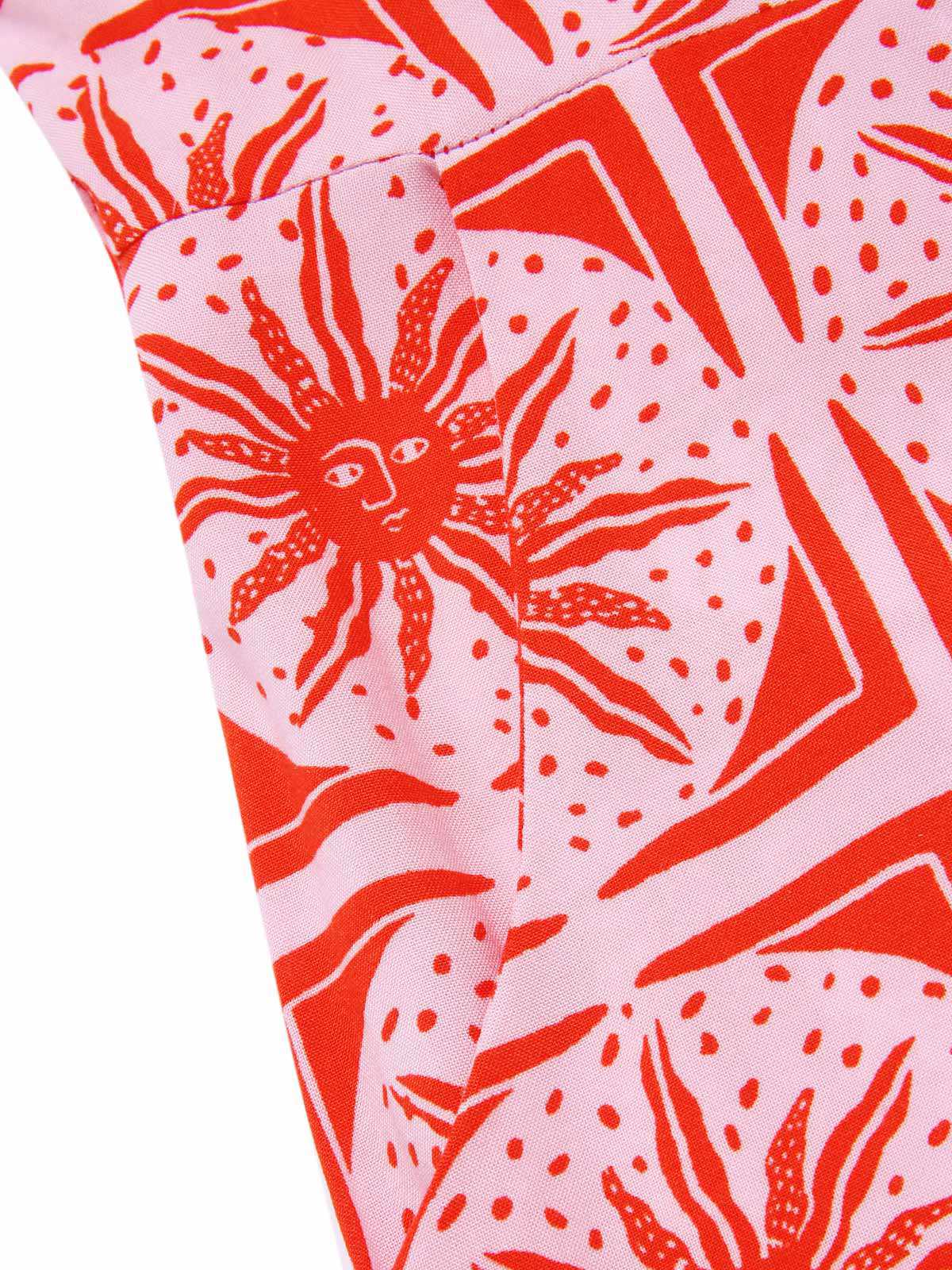Combishort rose totem soleil boutonnée années 1950 - Image 6