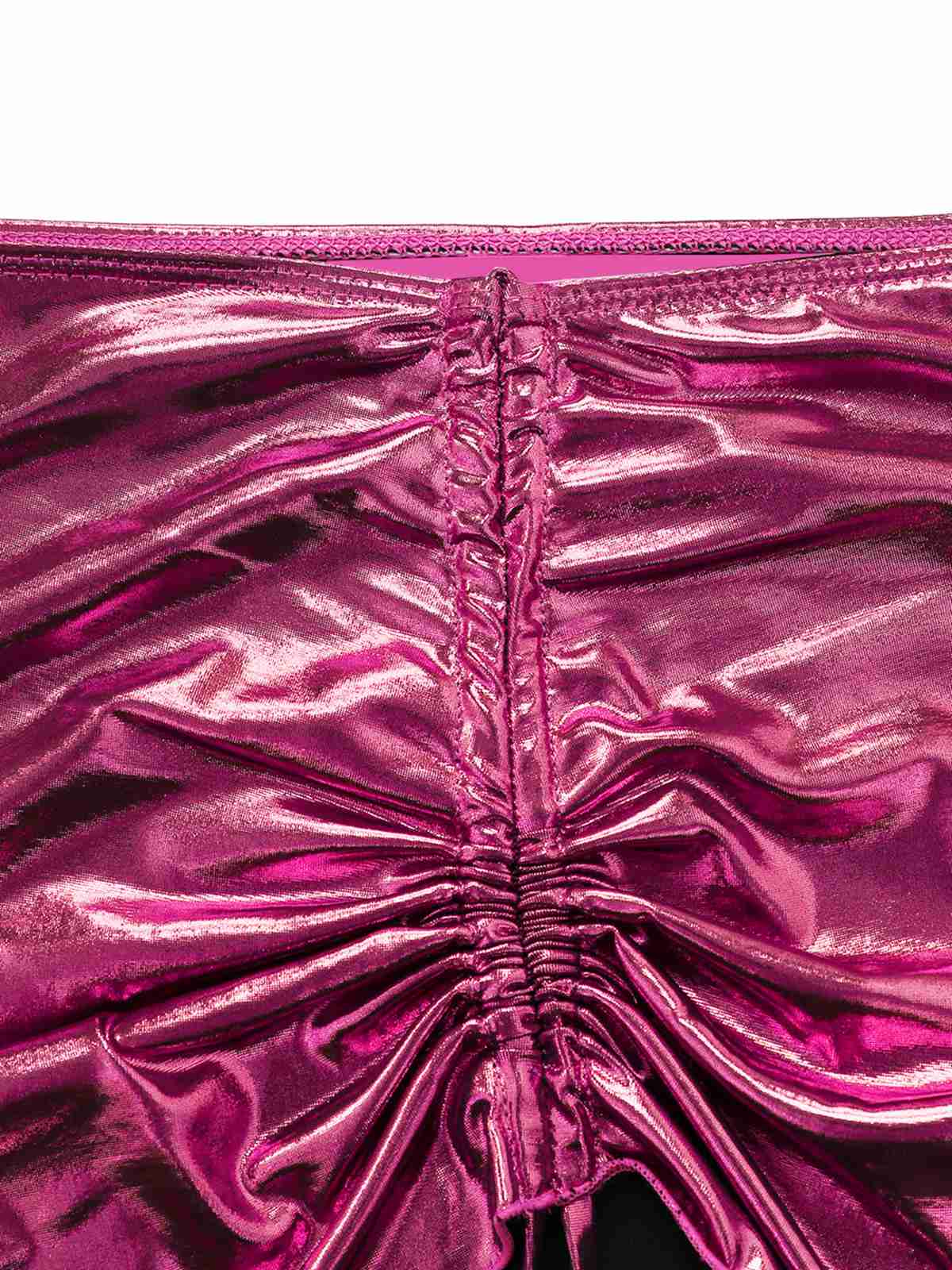 Ensemble bikini métallisé uni à bretelles années 1970 - Image 10