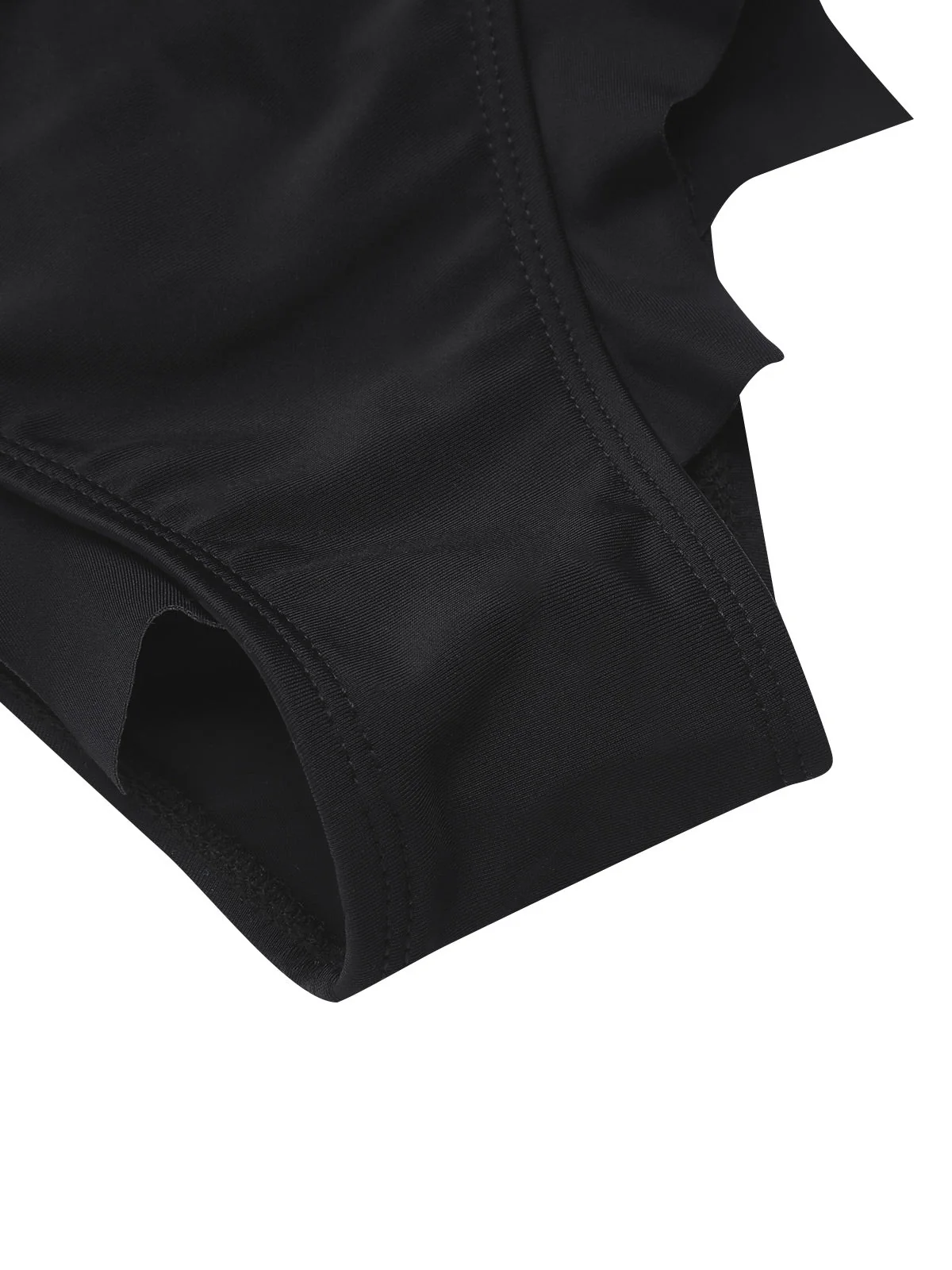 Ensemble bikini noir ailes de chauve-souris gothiques années 1980 - Image 10