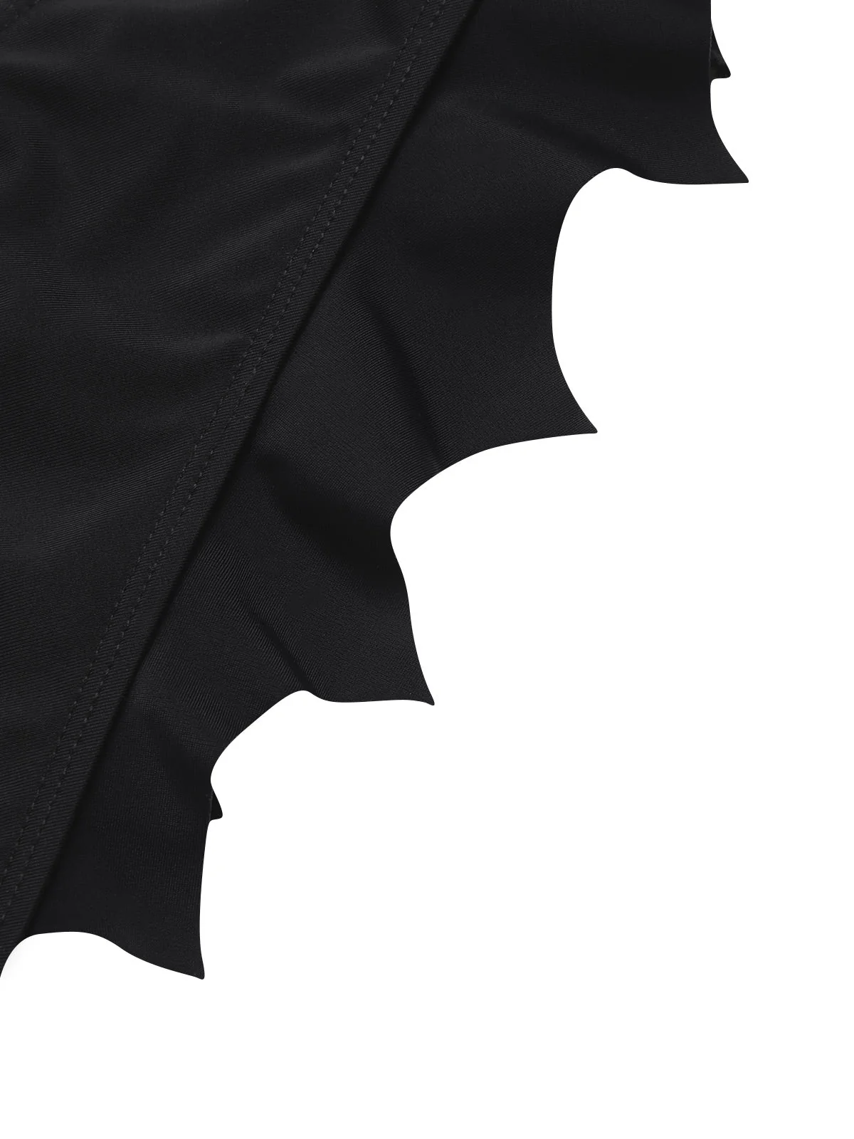 Ensemble bikini noir ailes de chauve-souris gothiques années 1980 - Image 11