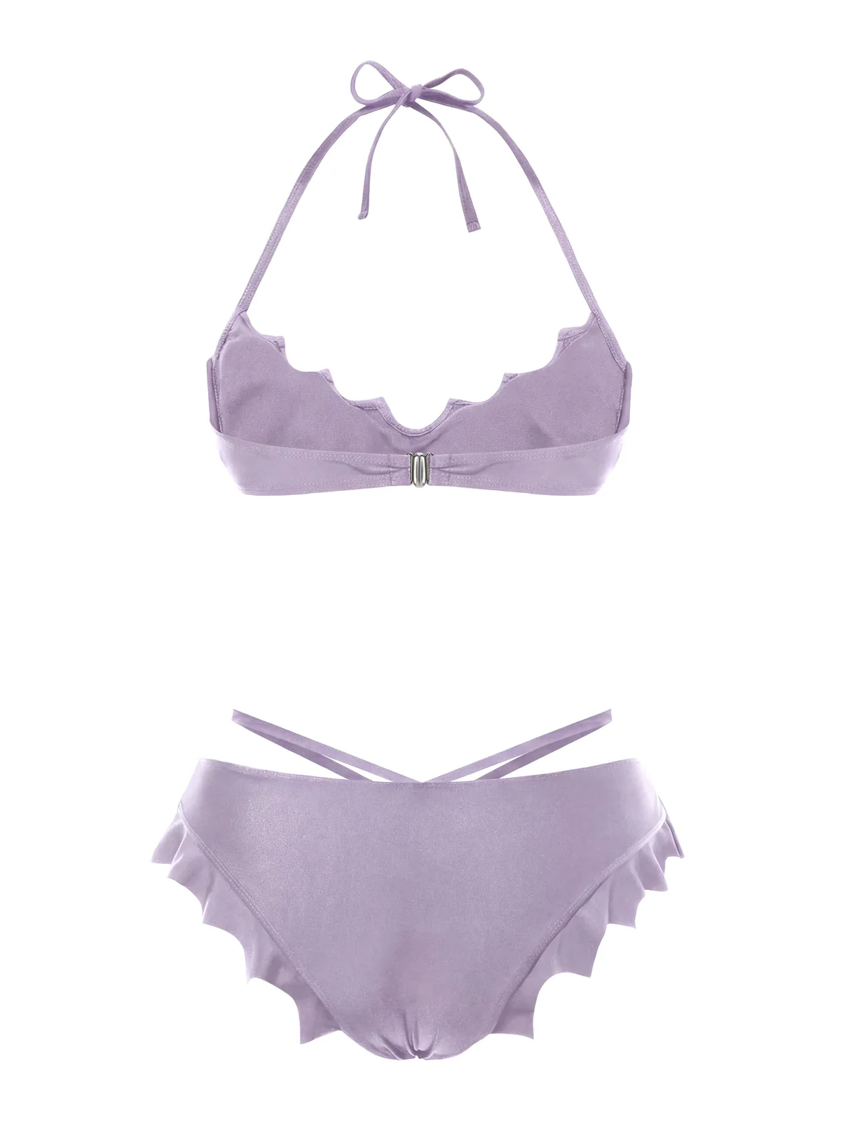 Ensemble bikini noir ailes de chauve-souris gothiques années 1980 - Image 13