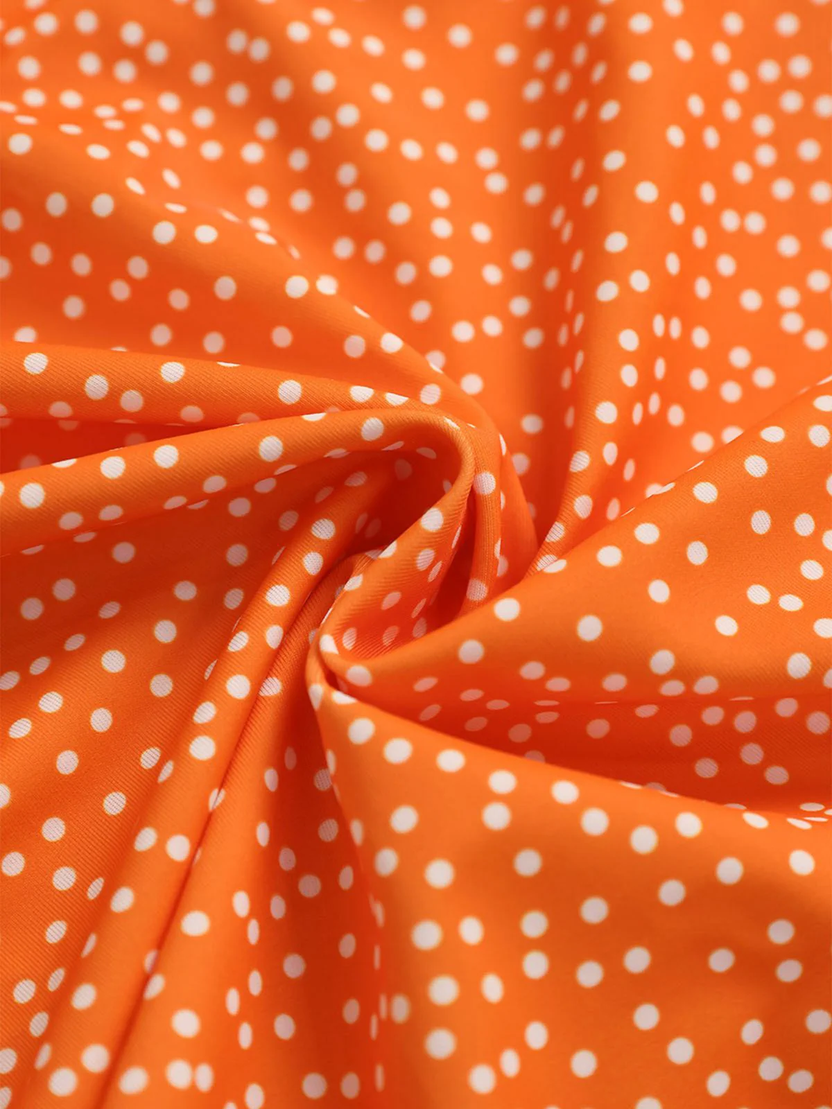 Ensemble bikini taille haute à pois et cache-maillot années 50 - Image 9