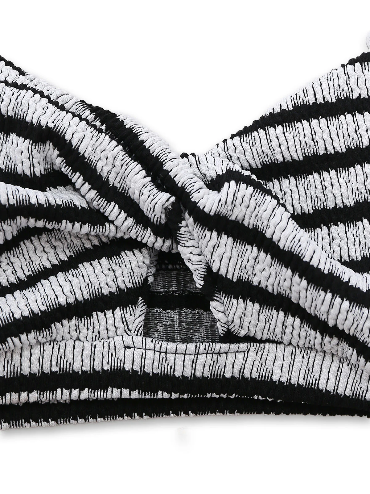 Ensemble bikini vintage rayé noir et blanc années 1930 - Image 5