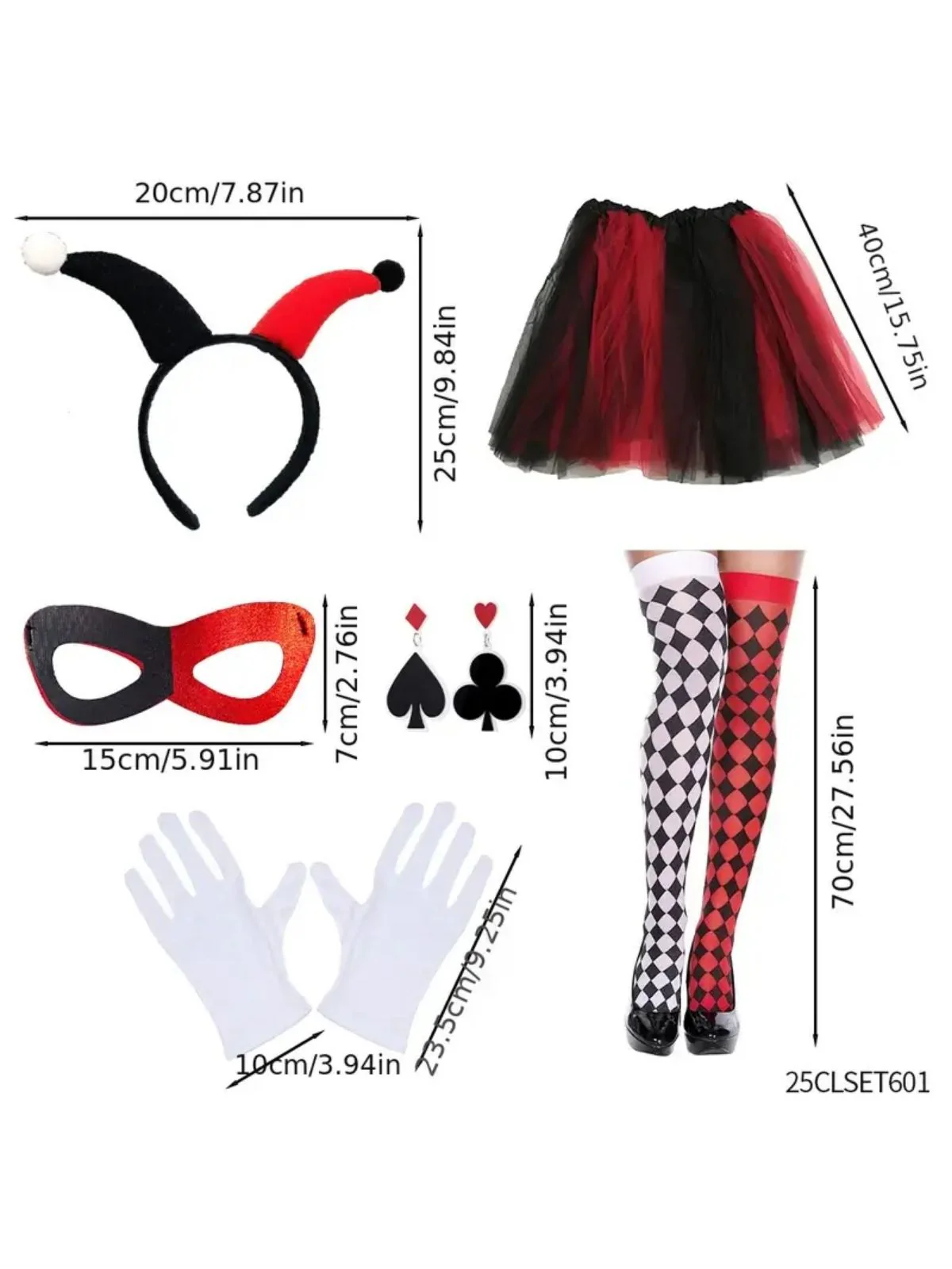 Ensemble d'accessoires pour costume de clown Halloween - Image 4