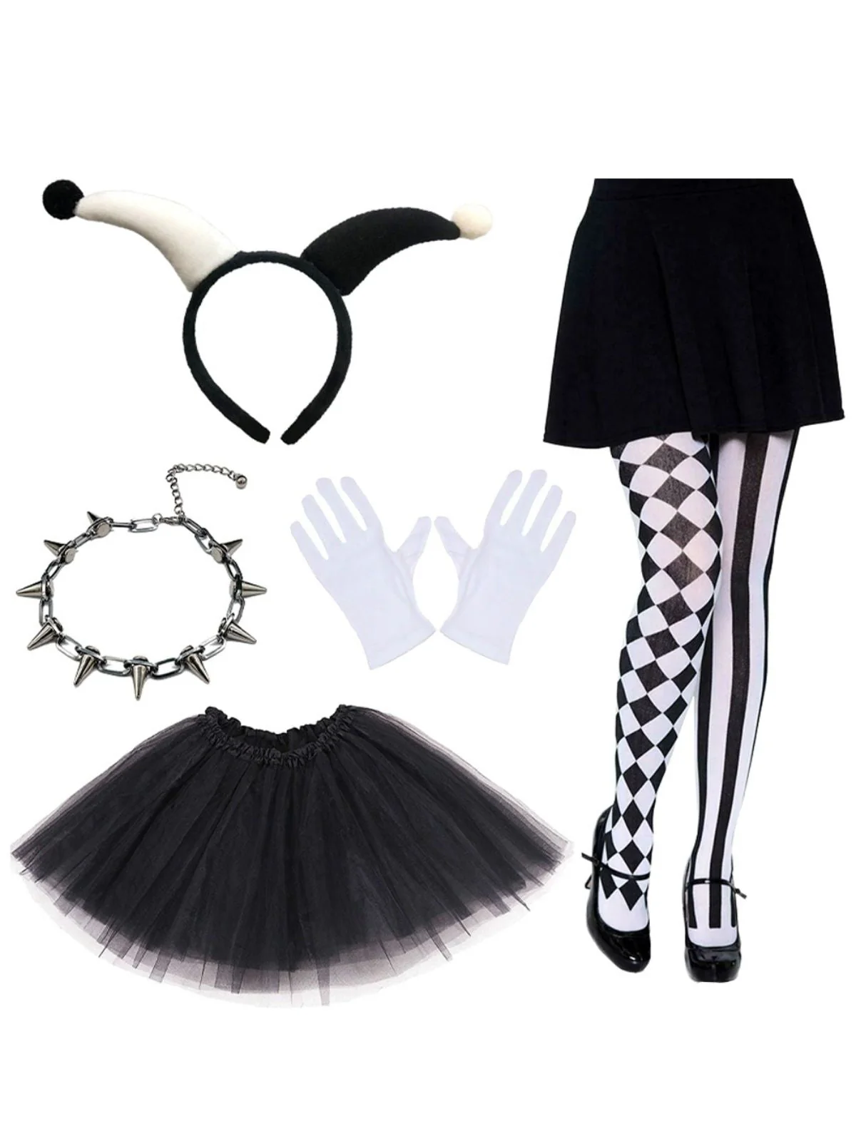 Ensemble d'accessoires pour costume de clown Halloween - Image 5