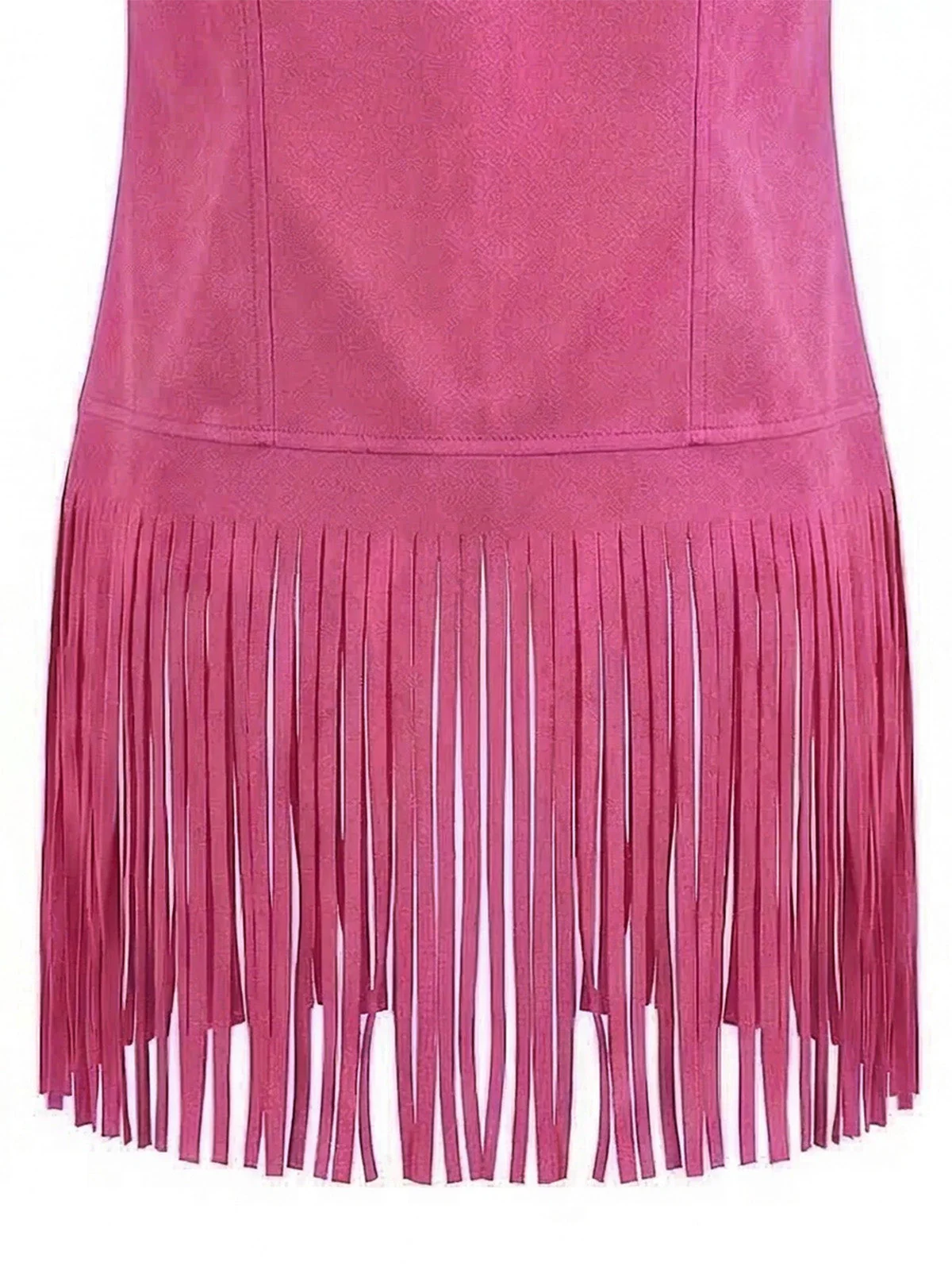 Ensemble gilet en faux daim à pompons disco années 1970 - Image 16