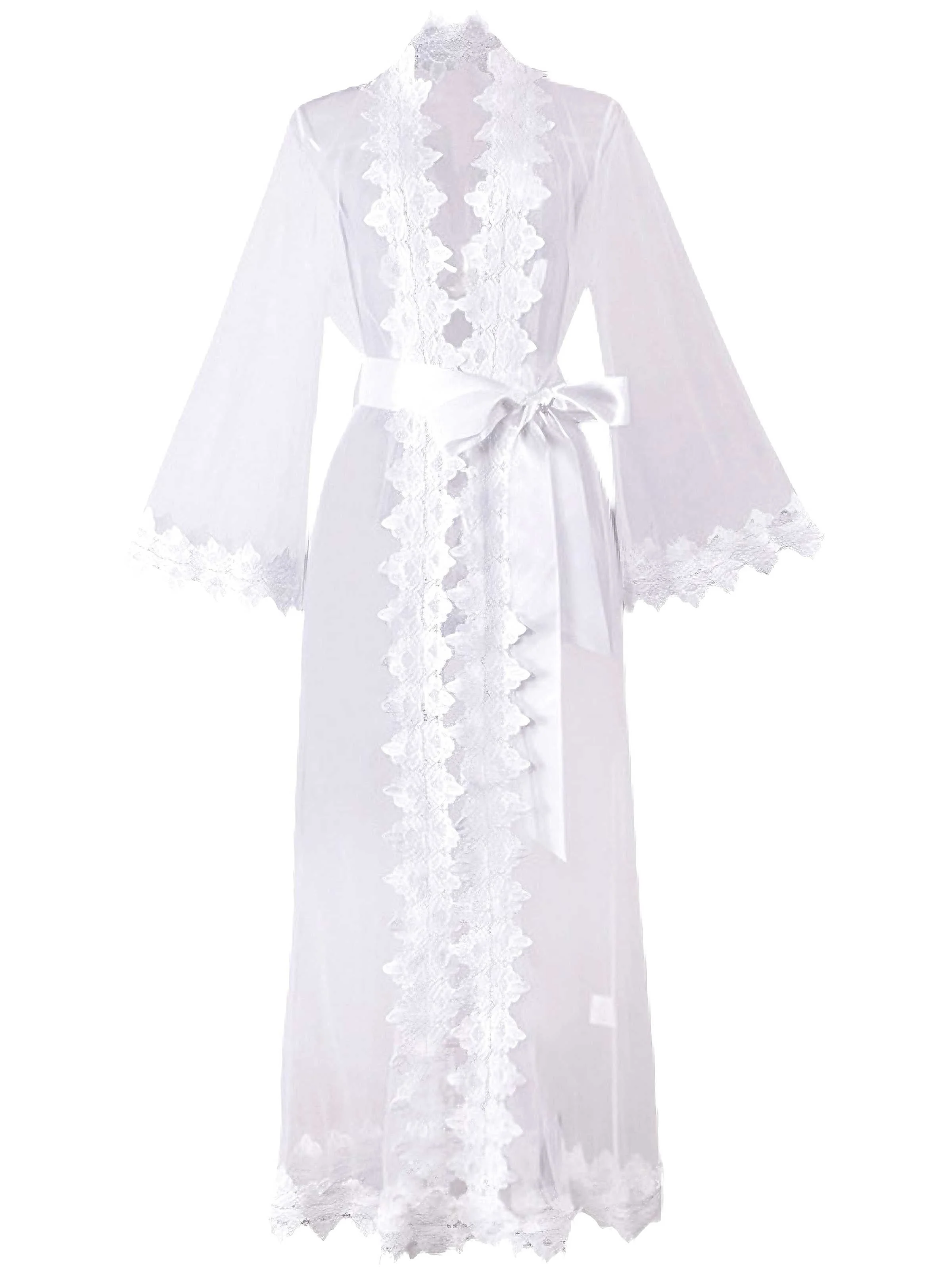 Ensemble nuisette blanche en dentelle et maille années 1930 - Image 2