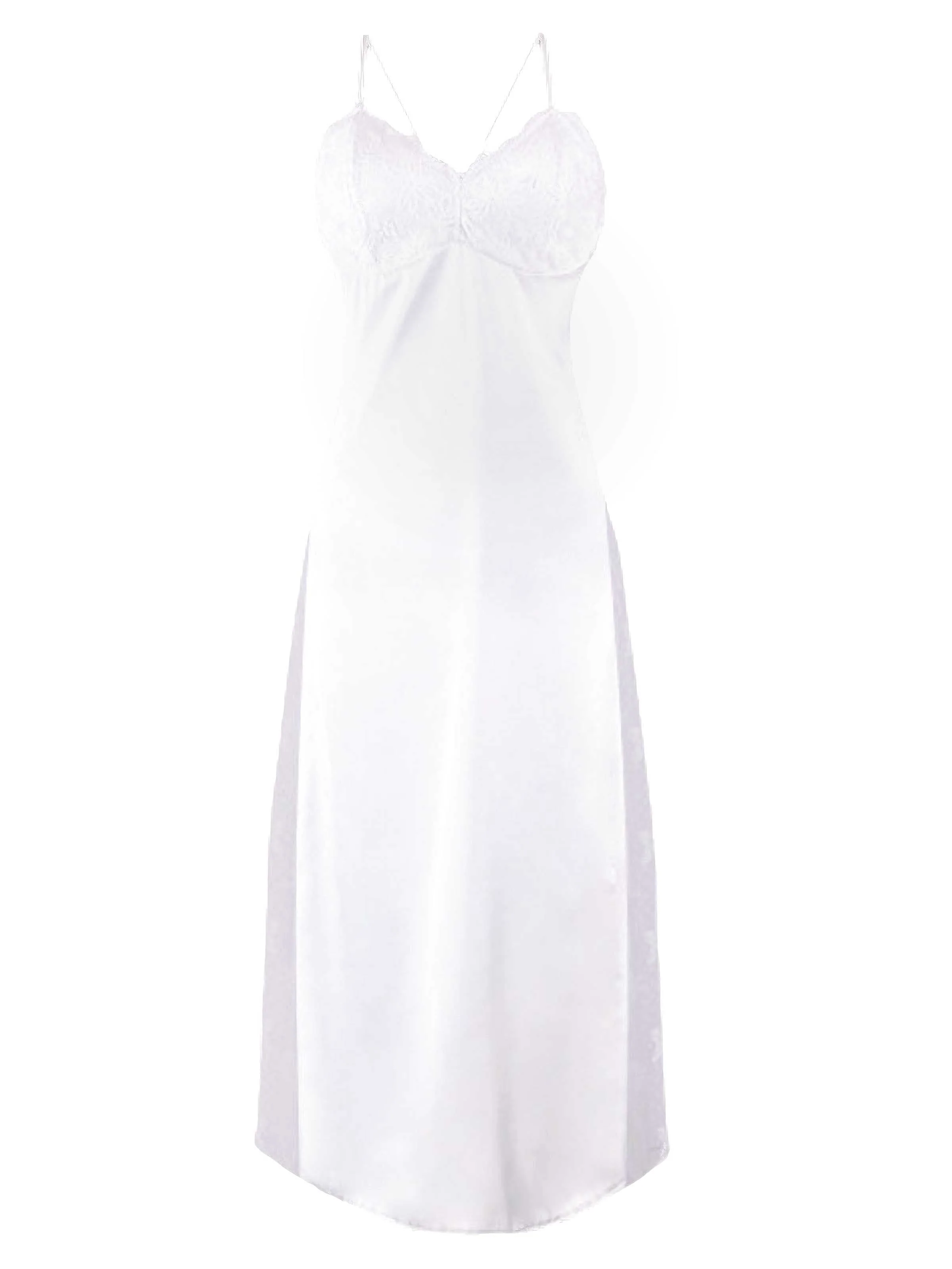 Ensemble nuisette blanche en dentelle et maille années 1930 - Image 6