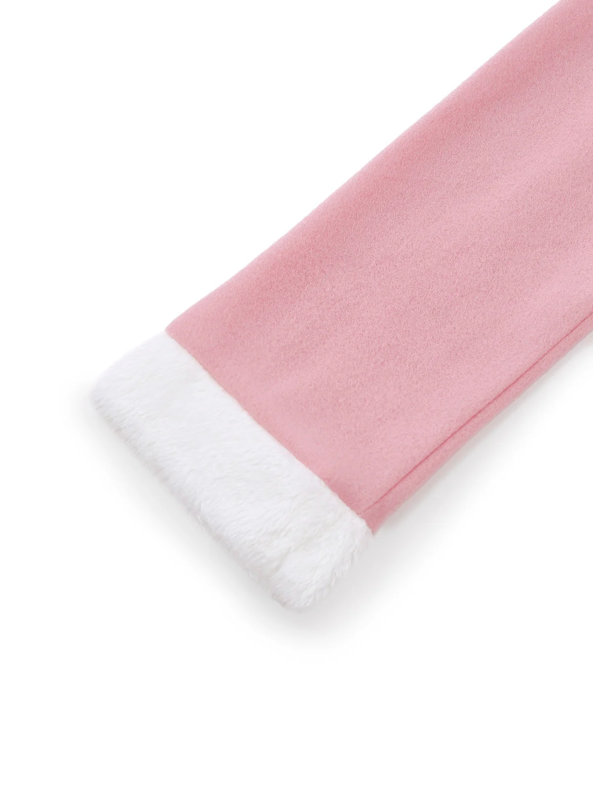 Ensemble robe rose à bordure peluche elfe de Noël années 1950 - Image 13