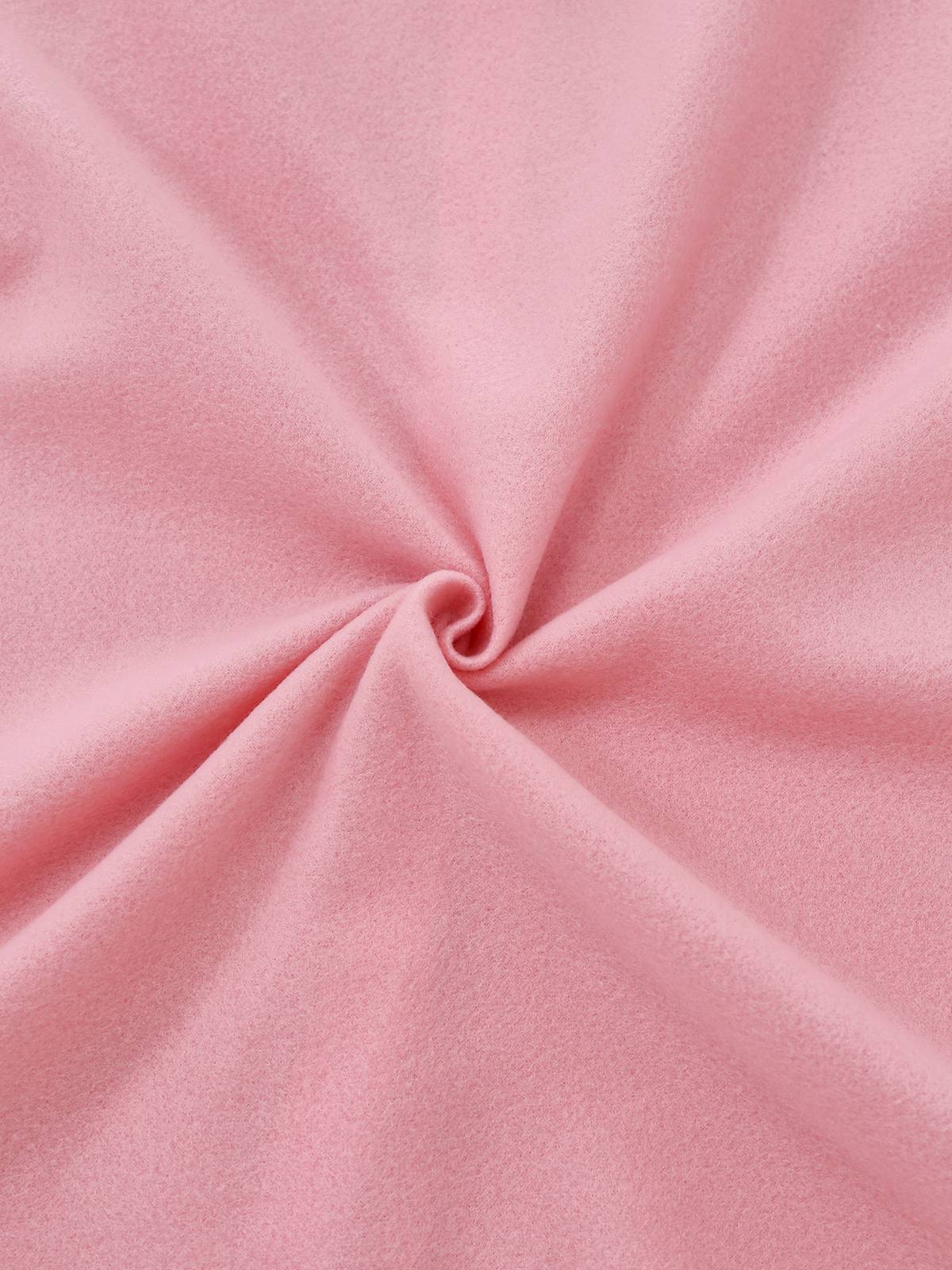 Ensemble robe rose à bordure peluche elfe de Noël années 1950 - Image 15