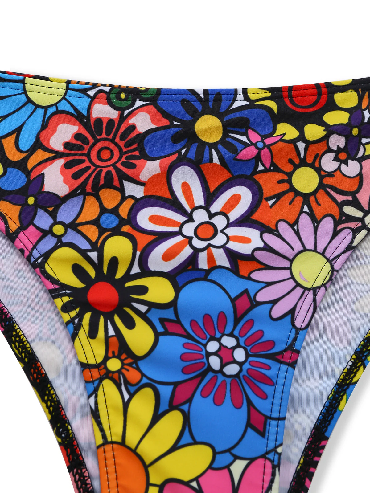 Ensemble tankini bretelles Daisy années 2000 - Image 6