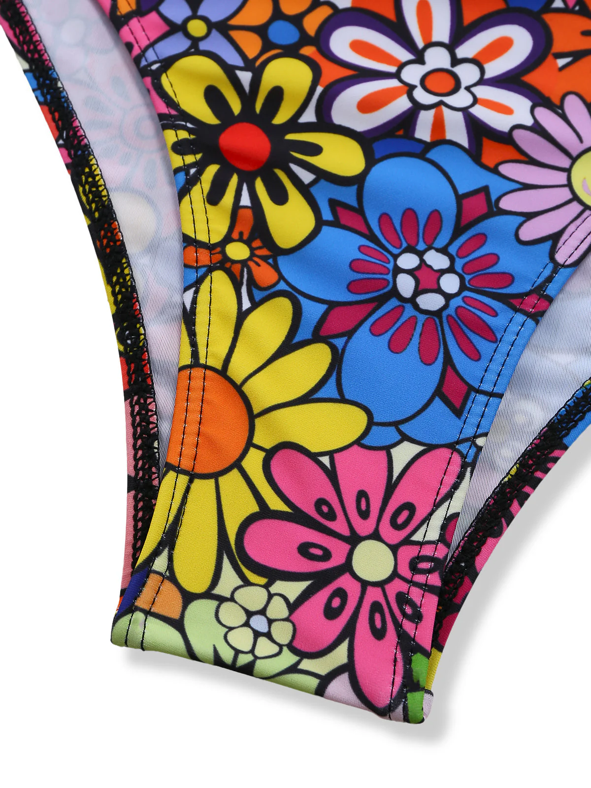 Ensemble tankini bretelles Daisy années 2000 - Image 7
