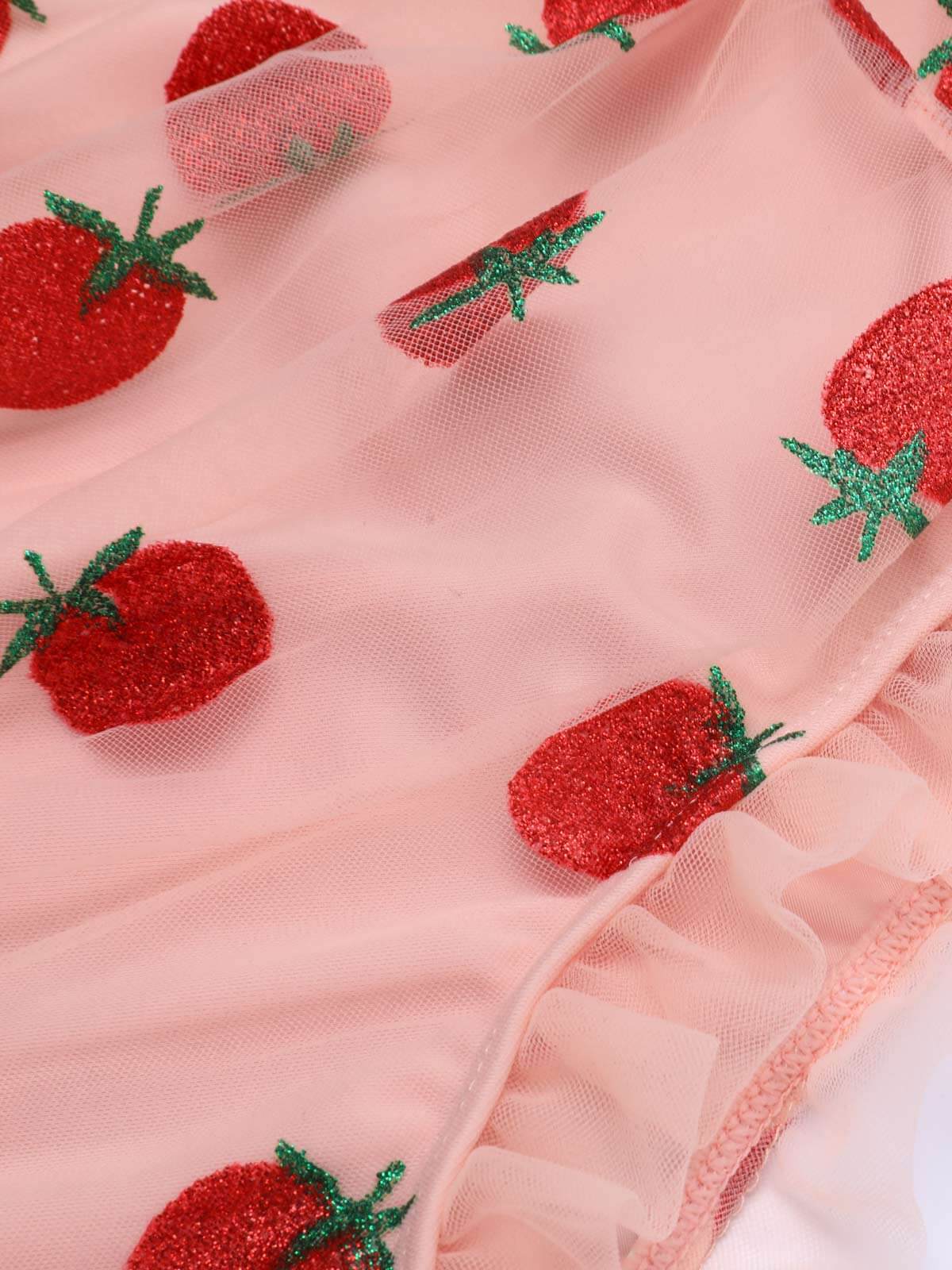 Ensemble Tankini Cami Fraise en Dentelle - Image 8
