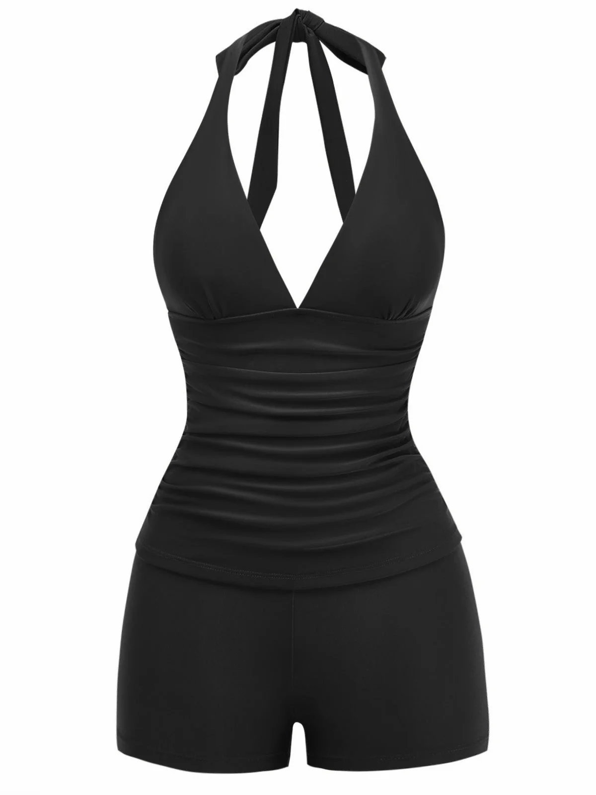 Ensemble tankini court halter années 1940 - Image 2