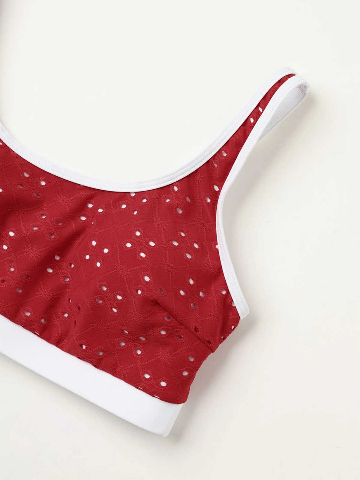 Ensemble tankini taille haute à œillets années 1940 - Image 11