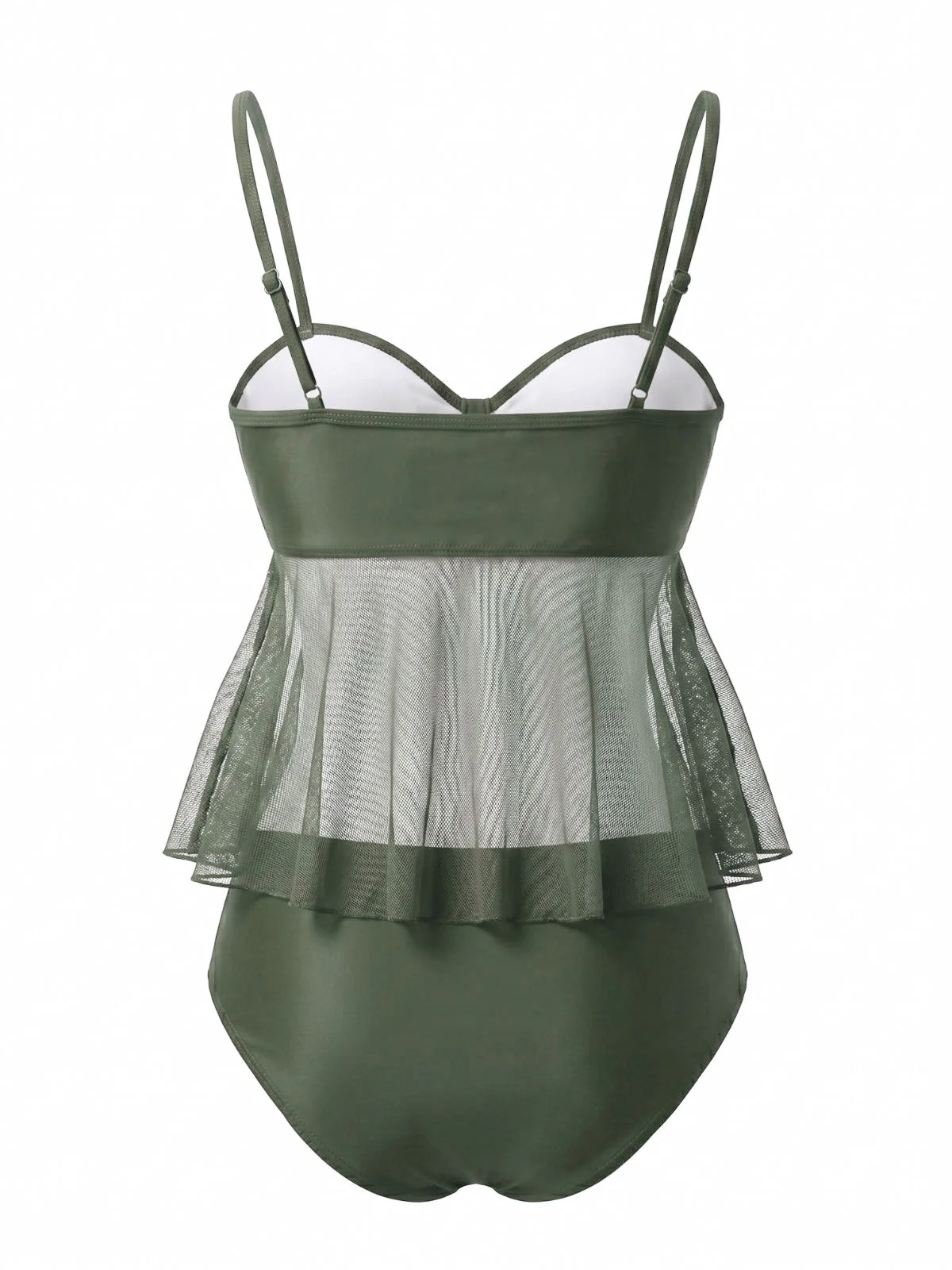 Ensemble tankini taille haute maille nœud années 50 - Image 10