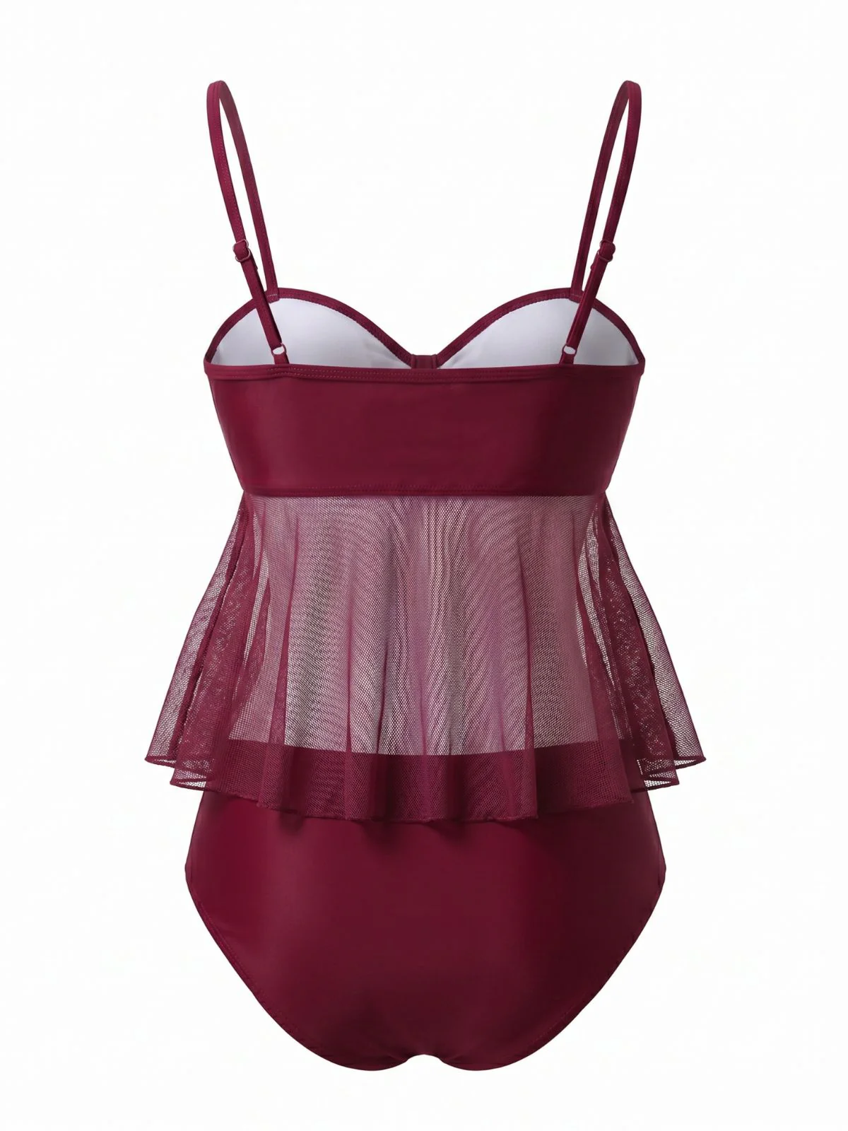 Ensemble tankini taille haute maille nœud années 50 - Image 3