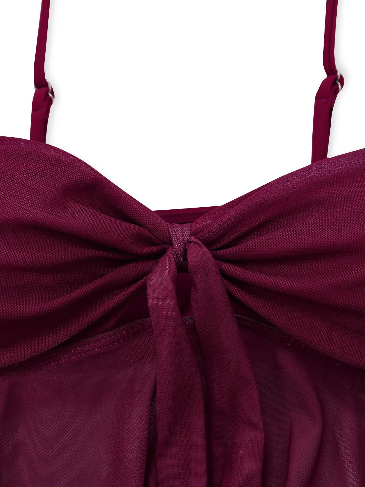 Ensemble tankini taille haute maille nœud années 50 - Image 4