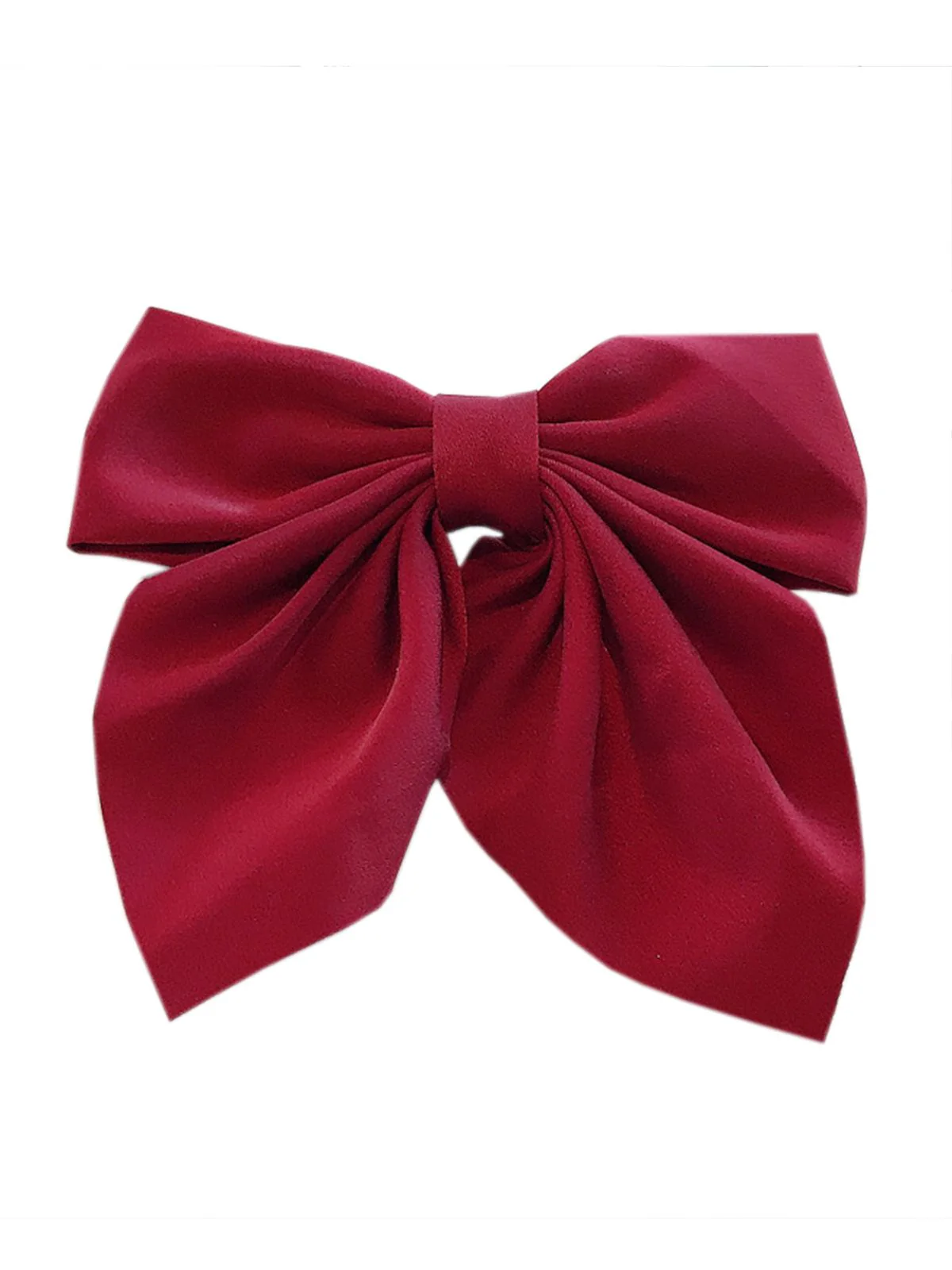 Épingle à Cheveux Vintage Avec Papillon Nœud Couleur Unie - Image 4