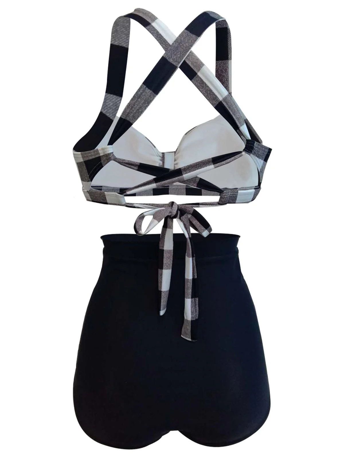 Femmes Maillot de Bain Bikini Retro Taille Haute - Image 2