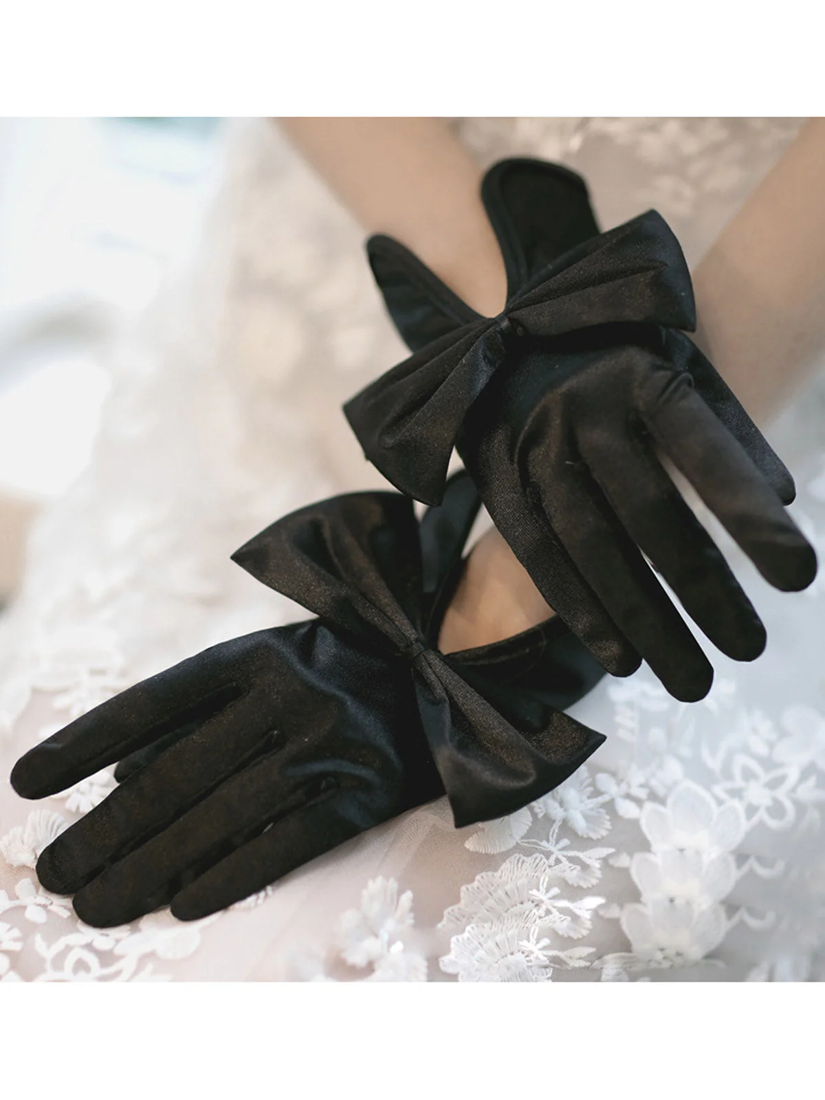 Gants Divisés avec Nœud Papillon - Image 2