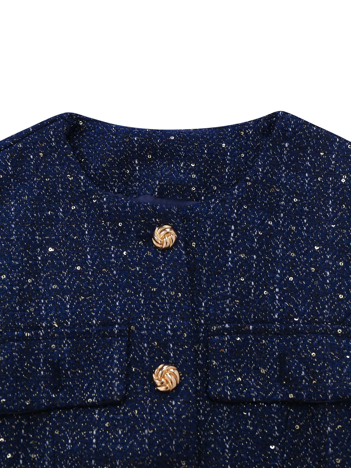 Gilet en tweed uni à boutons et ceinture années 1960 - Image 4
