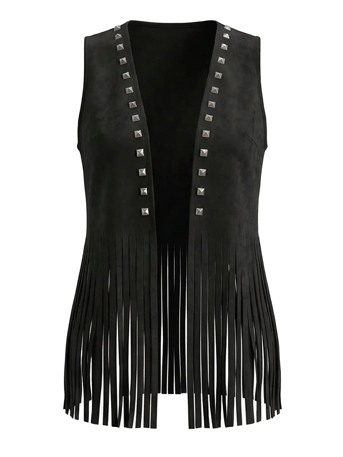 Gilet Rose Clouté Frangé Western Années 30 - Image 18