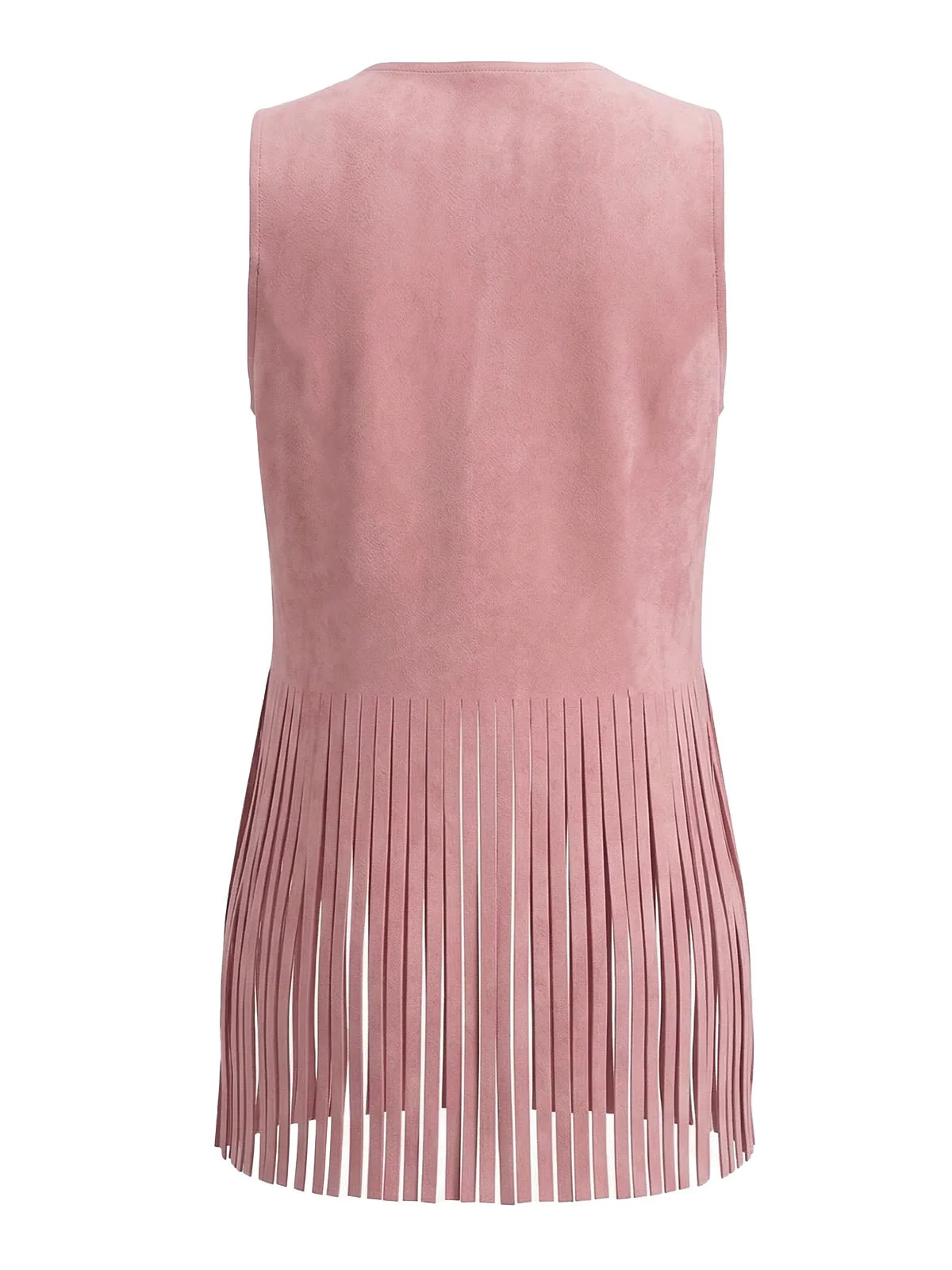 Gilet Rose Clouté Frangé Western Années 30 - Image 3
