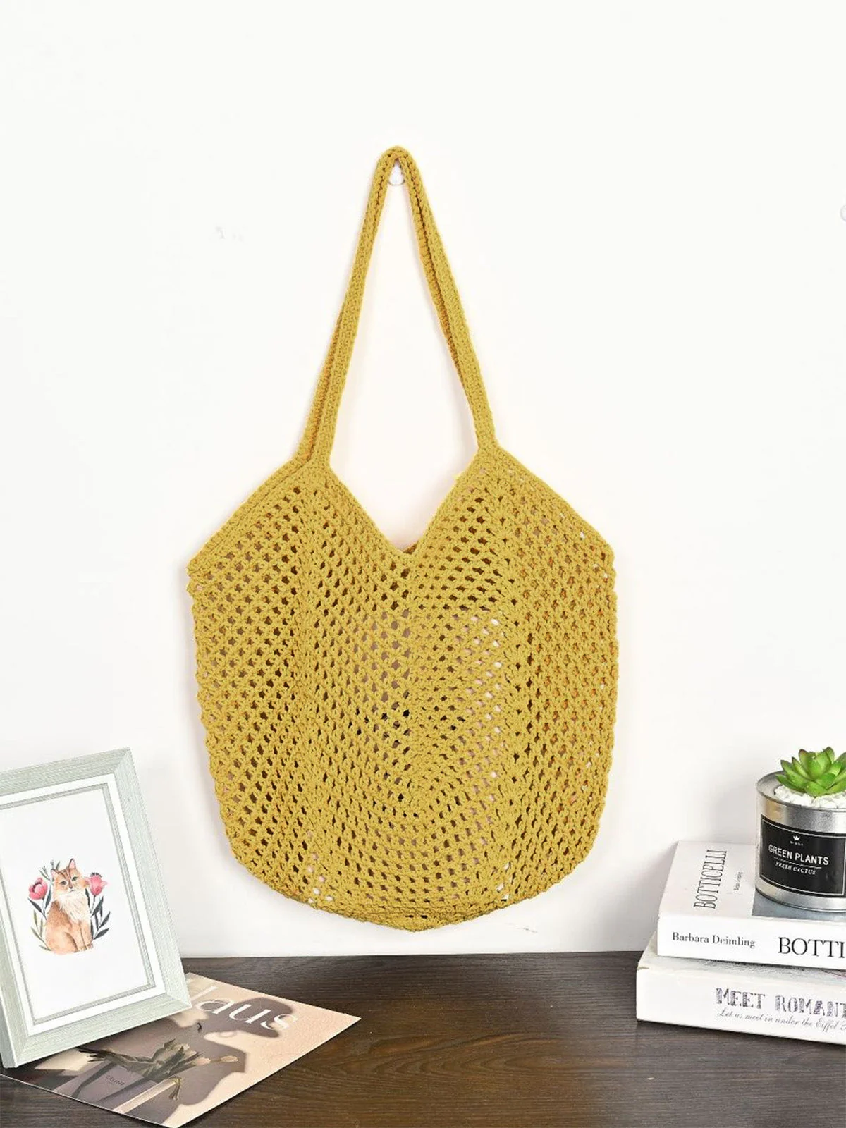 Grand sac en paille tressée - Image 2