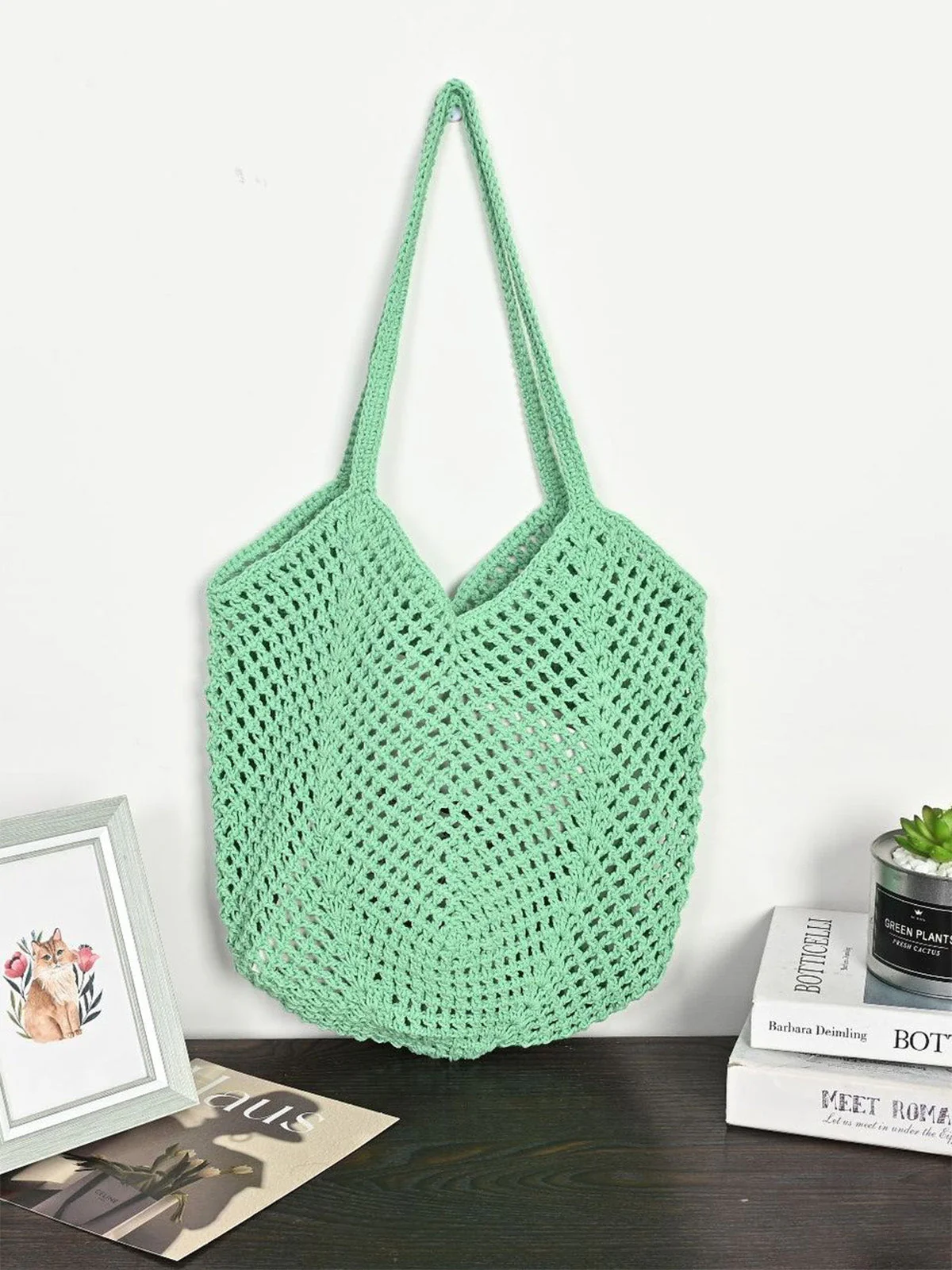 Grand sac en paille tressée - Image 3