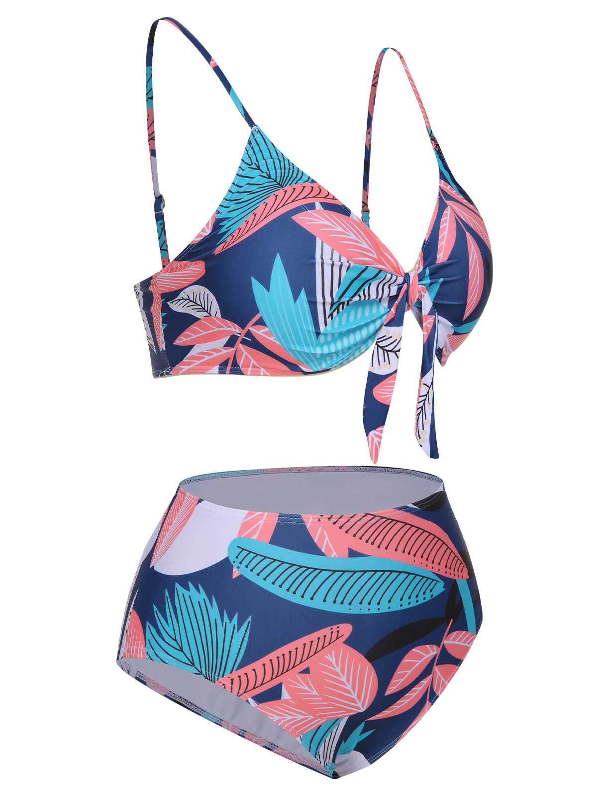 [Grande taille] Maillot de bain et cache-maillot imprimé à fines bretelles des années 1940 - Image 12