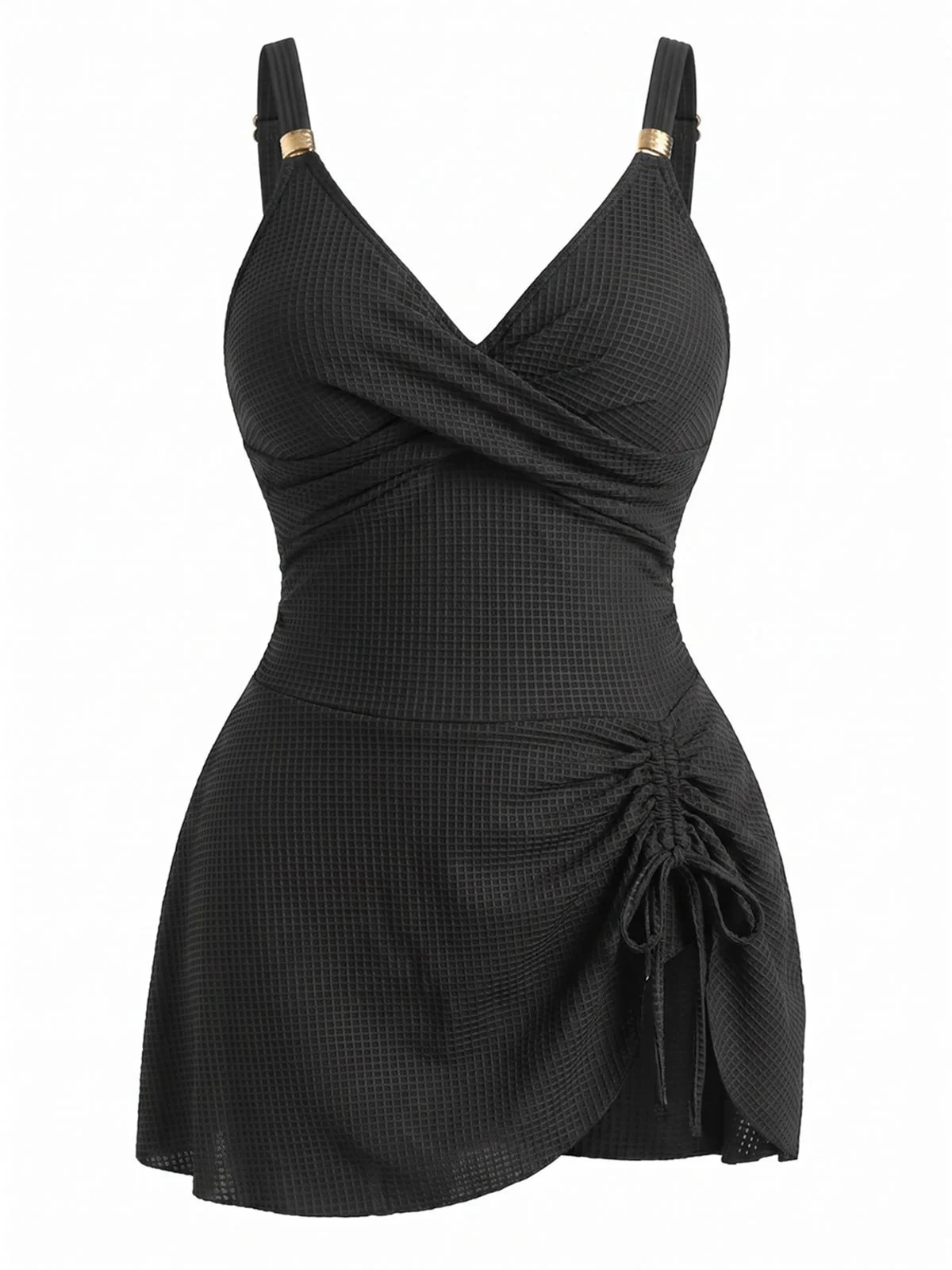 [Grande Taille] Maillot de bain une pièce côtelé années 30 - Image 10
