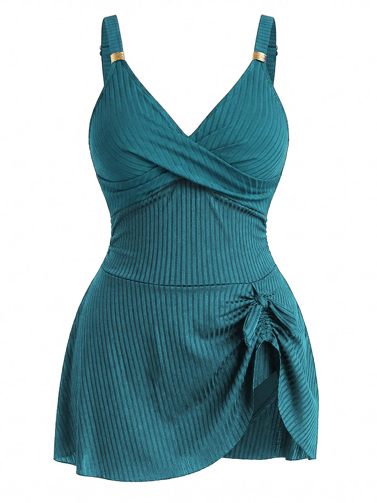 [Grande Taille] Maillot de bain une pièce côtelé années 30 - Image 6