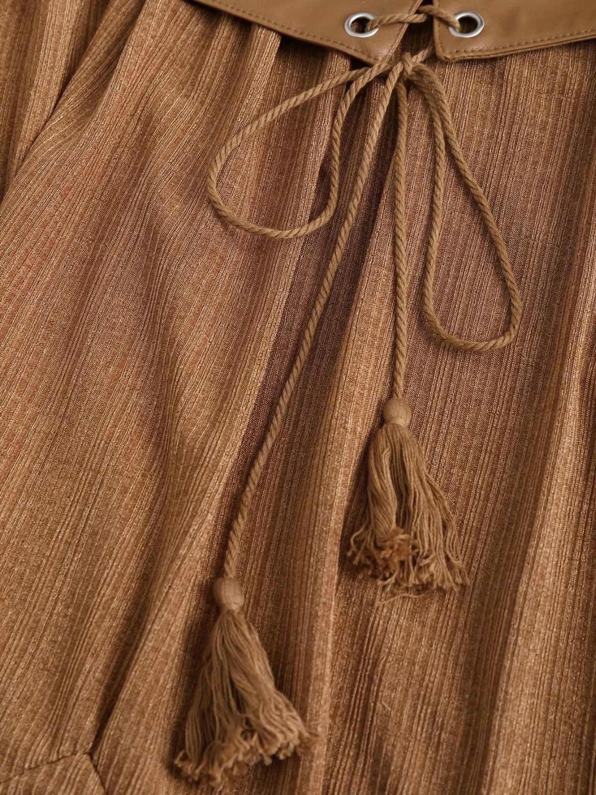 [Grande taille] Robe bohème côtelée à volants années 1970 - Image 6