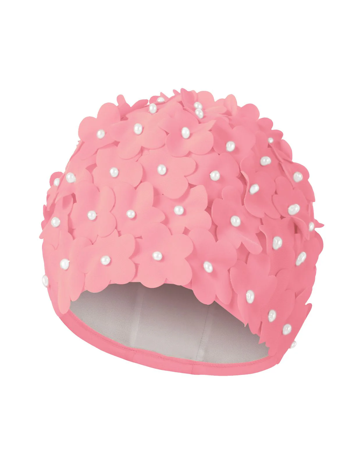 Bonnet de bain Vintage Fabriqué à la main perle fleurie - Image 3