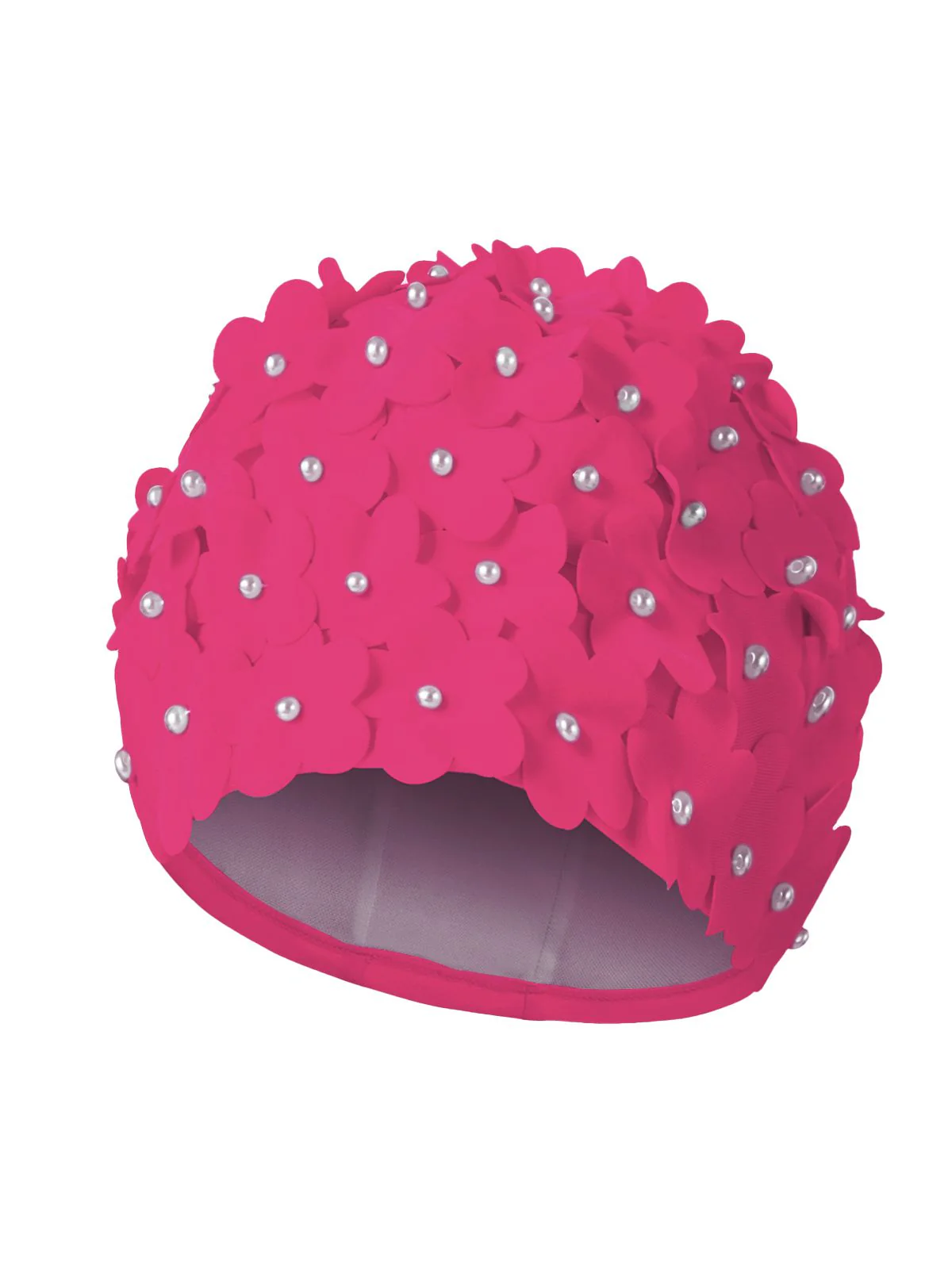 Bonnet de bain Vintage Fabriqué à la main perle fleurie - Image 6