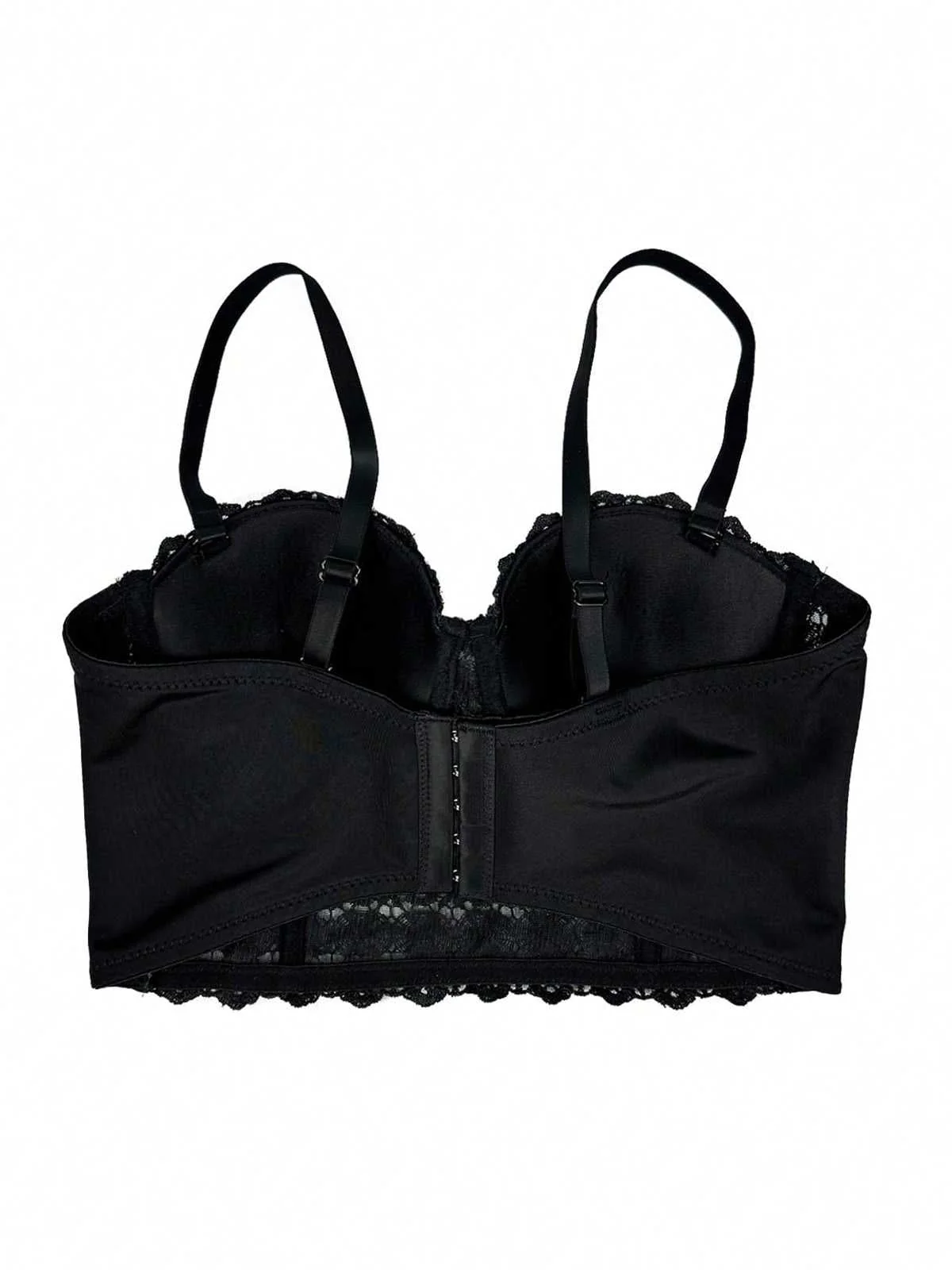 Haut corset à bretelles et strass scintillants des années 1980 - Image 3