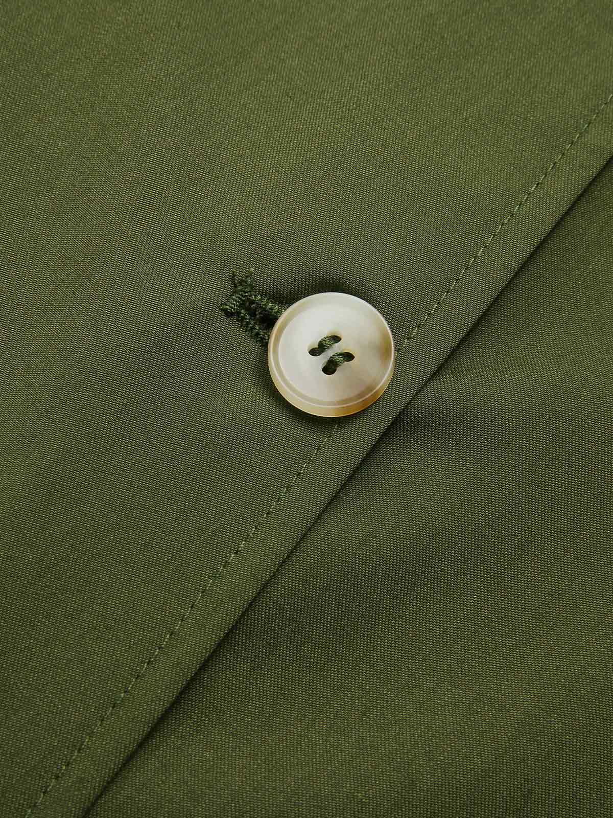 [Prévente] Jupe fendue à boutons vert olive des années 40 - Image 6