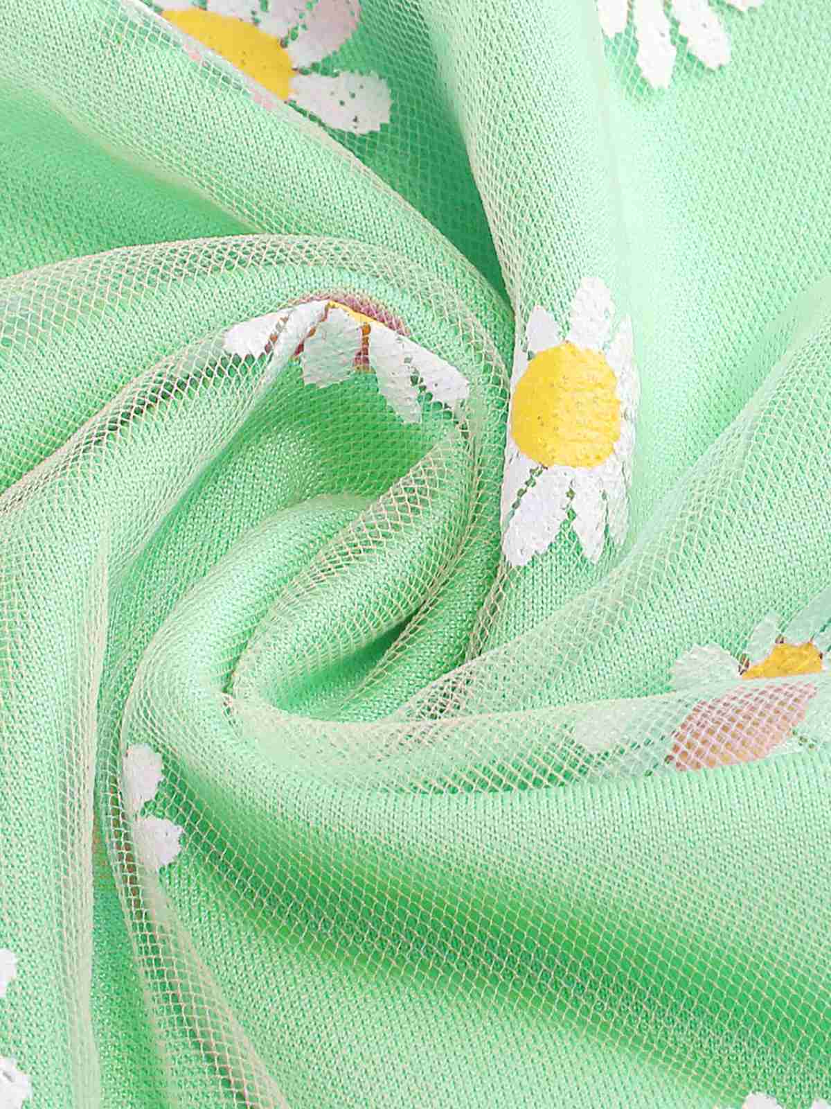 Jupe trapèze taille haute en maille marguerite des années 1940 - Image 12