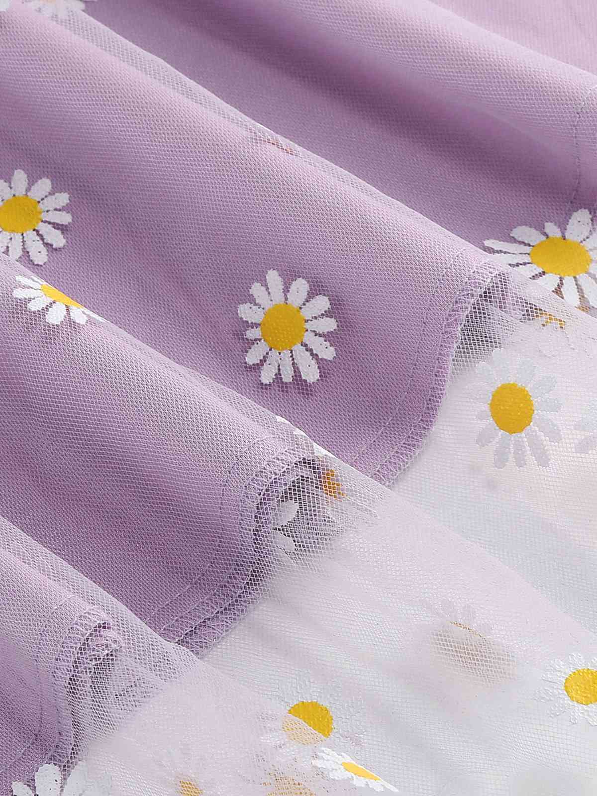 Jupe trapèze taille haute en maille marguerite des années 1940 - Image 9