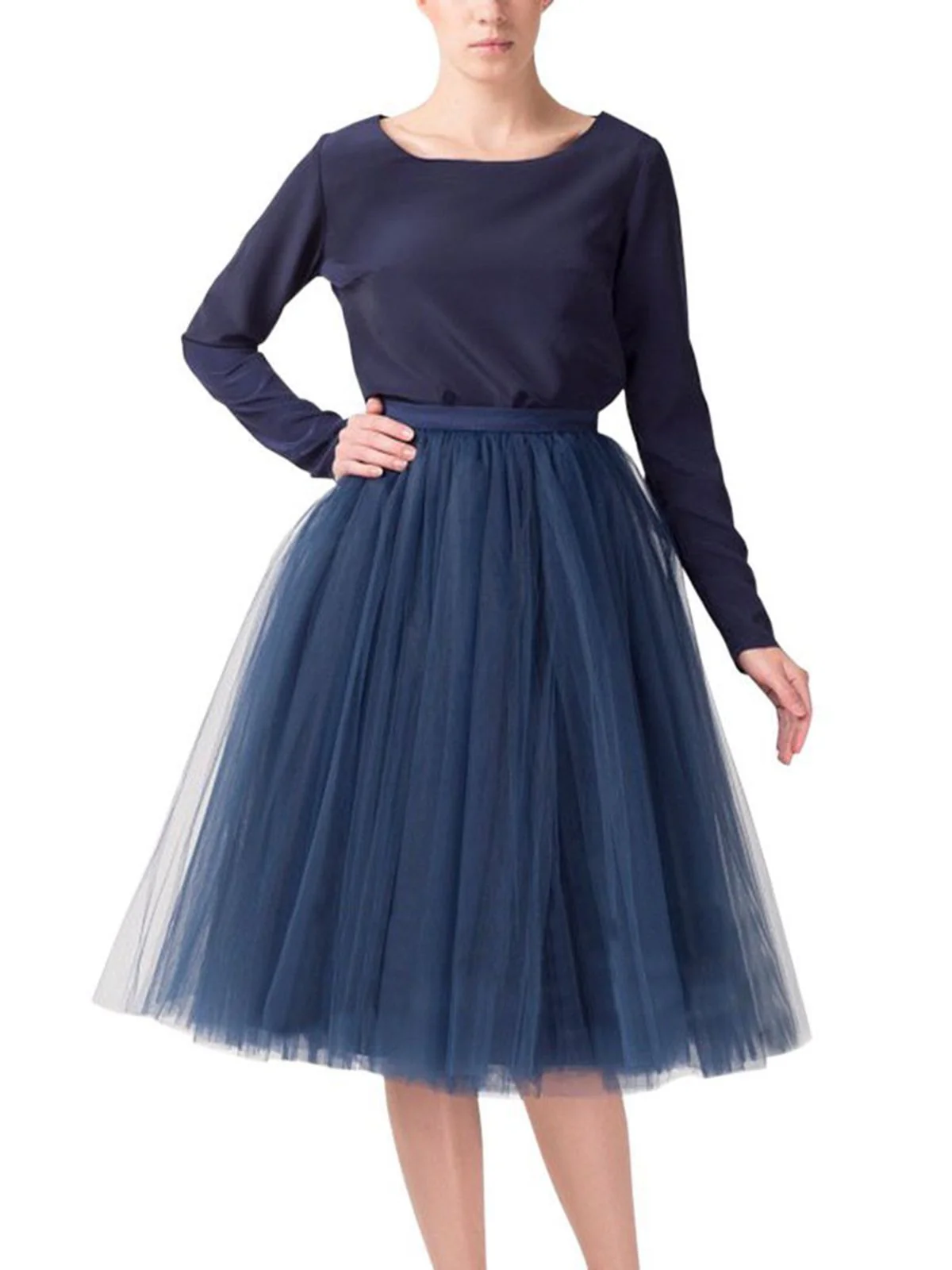 Jupon Années 50 Solid en Tulle - Image 12