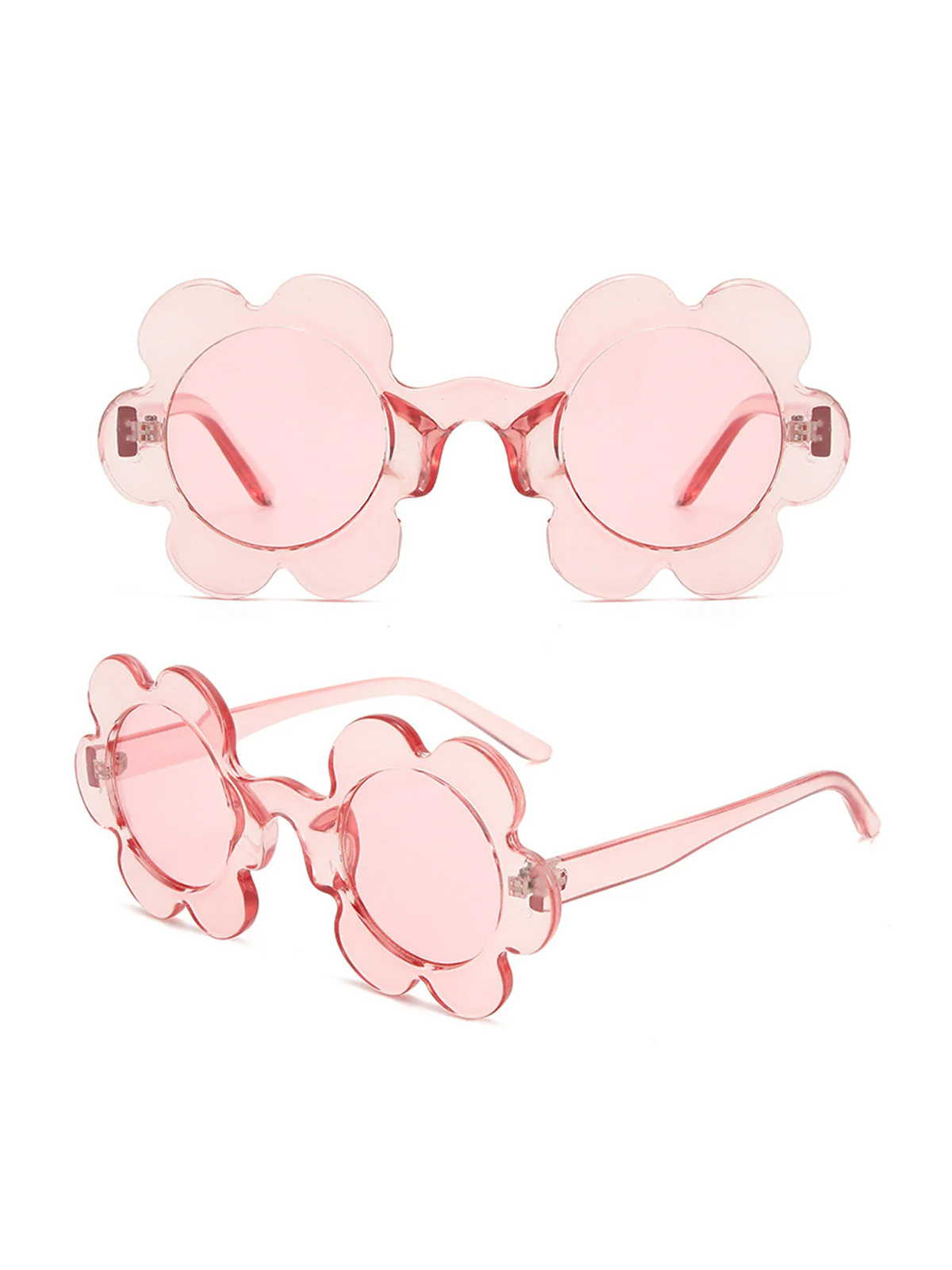 Lunettes de soleil à monture en forme de fleur vintage - Image 4