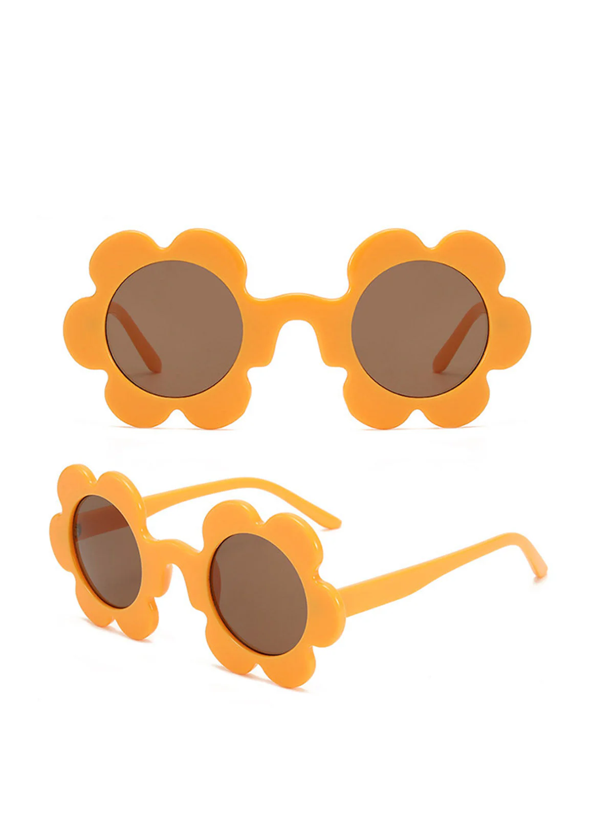 Lunettes de soleil à monture en forme de fleur vintage - Image 5