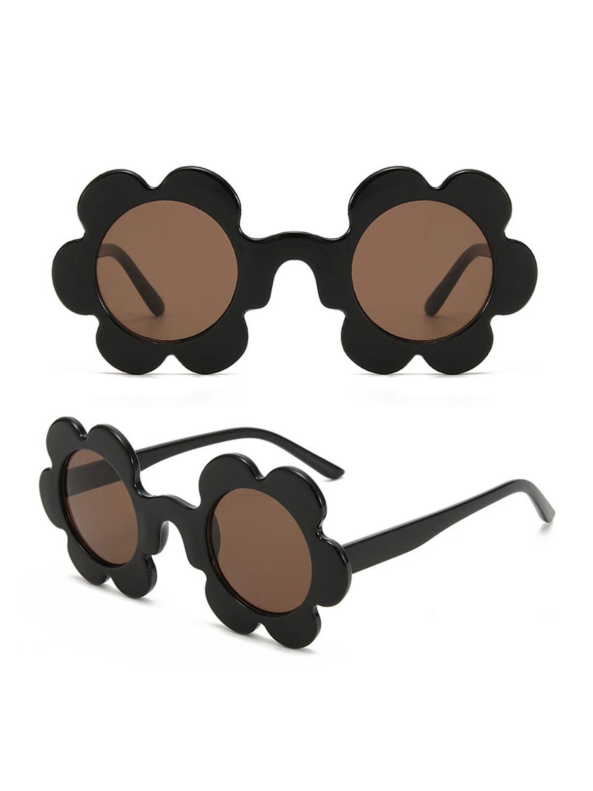 Lunettes de soleil à monture en forme de fleur vintage - Image 6
