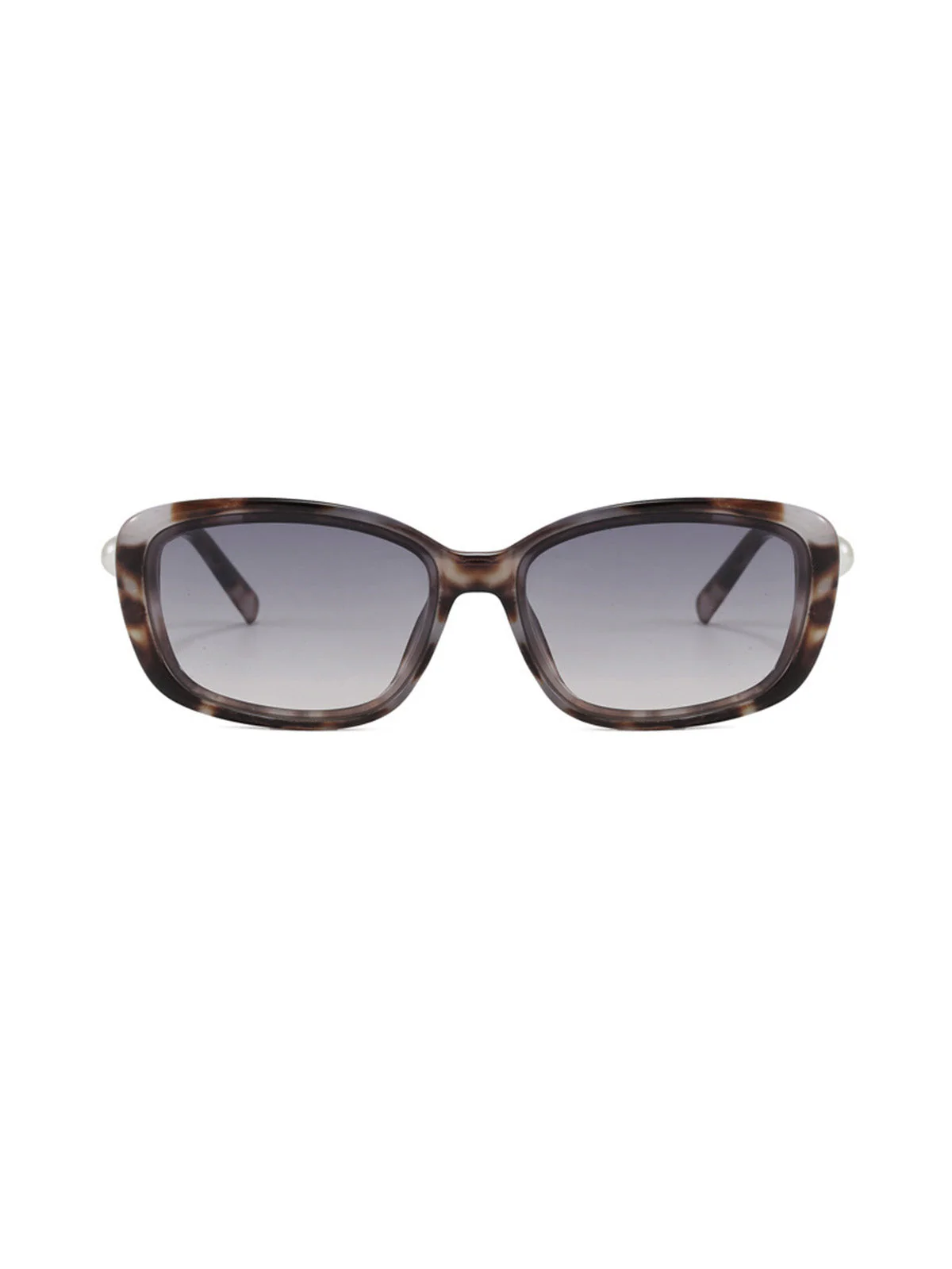 Lunettes De Soleil Carrées Perle Noir Vintage - Image 7