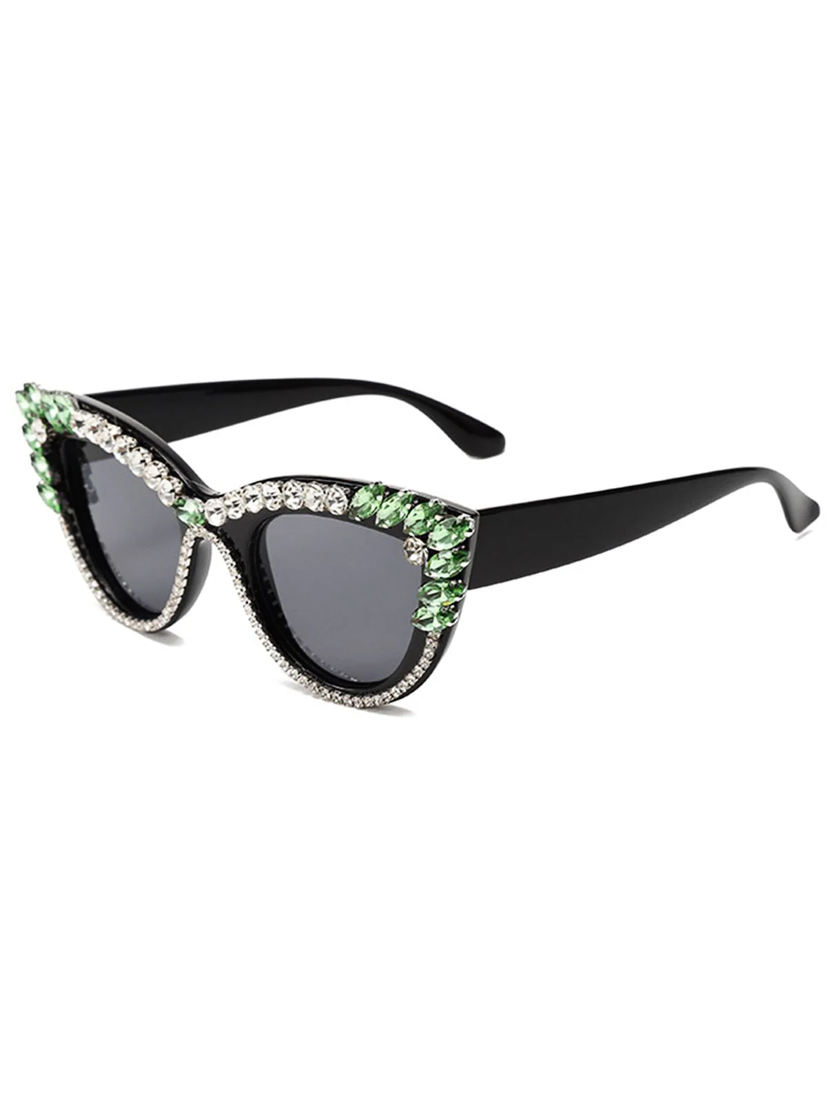 Lunettes de soleil de bal de fin d'année Vintage Strass - Image 3