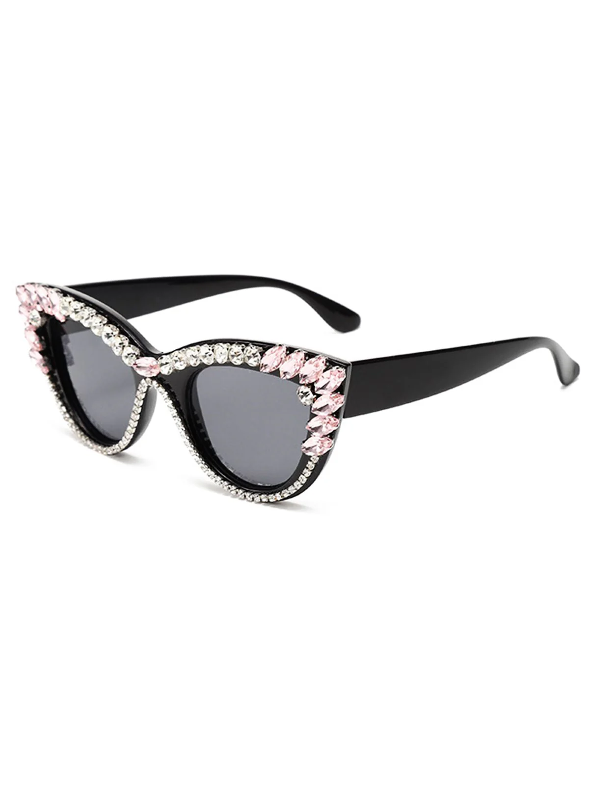 Lunettes de soleil de bal de fin d'année Vintage Strass - Image 4